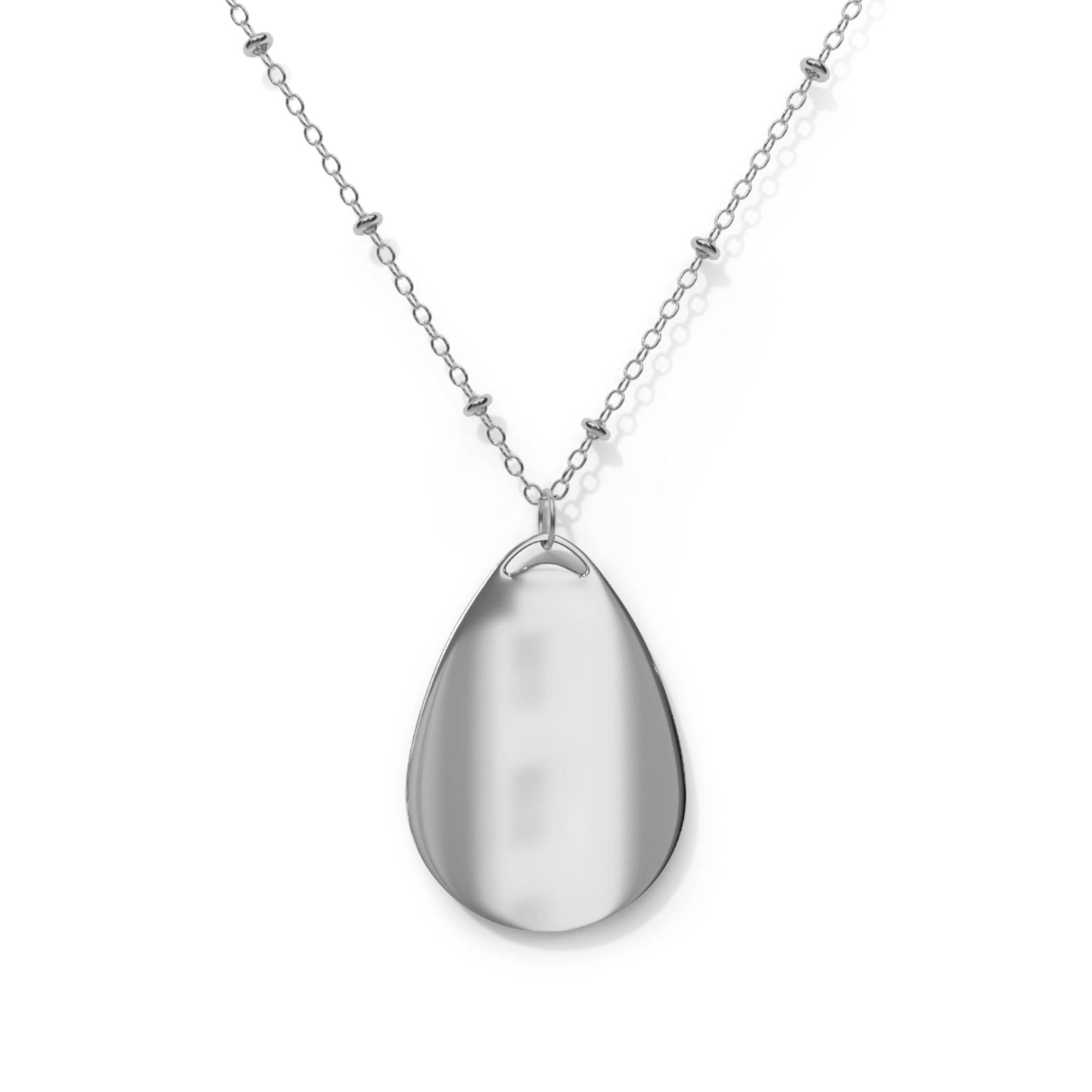 Power Runs Black PRB Pretty Rich Bitch The Collection Mystic Star Oval Necklace – Iridescent Celestial Pendant by Power Runs Black
