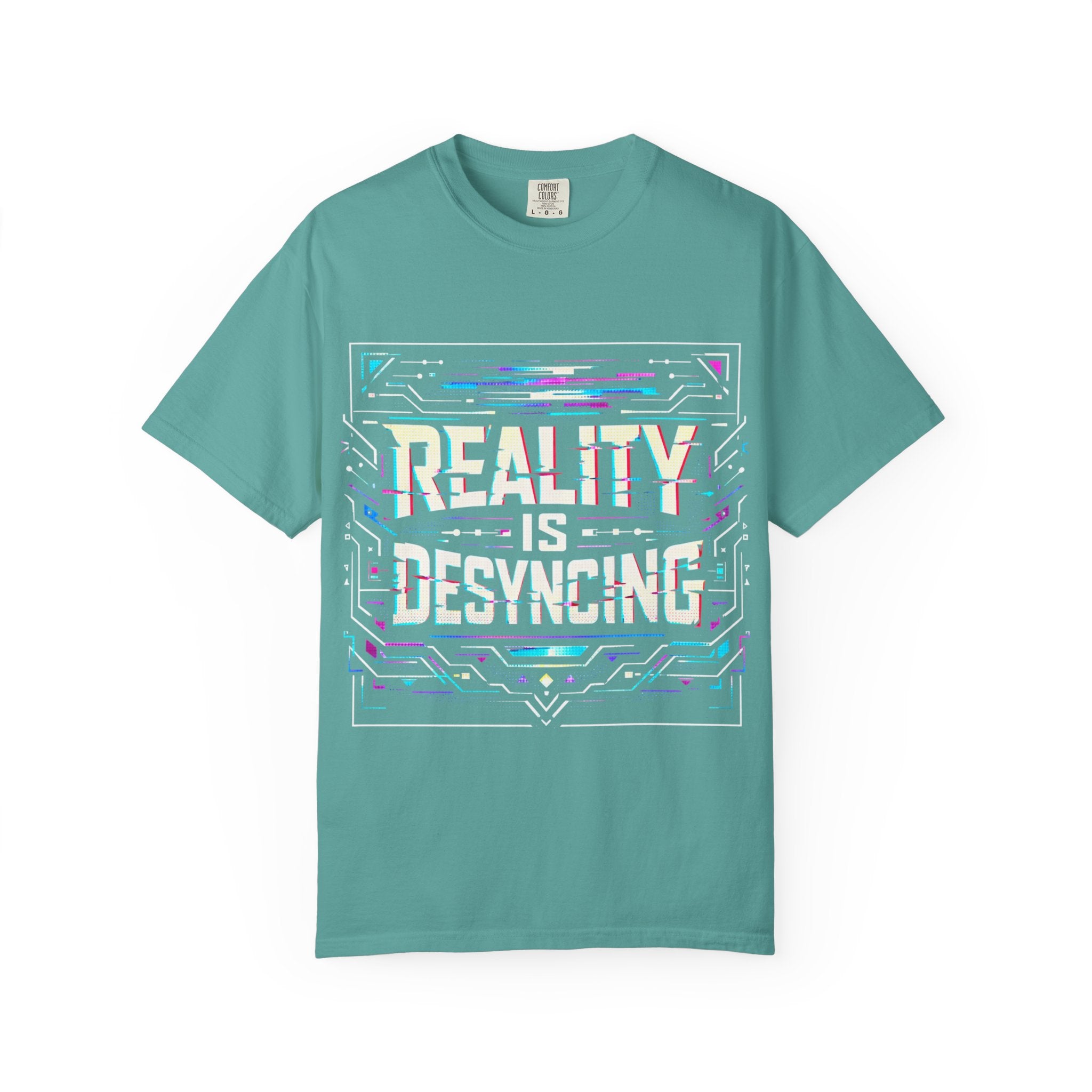 Power Runs Black PRB Glitchy Pastel "Reality Is Desyncing" T-Shirt by Power Runs Black