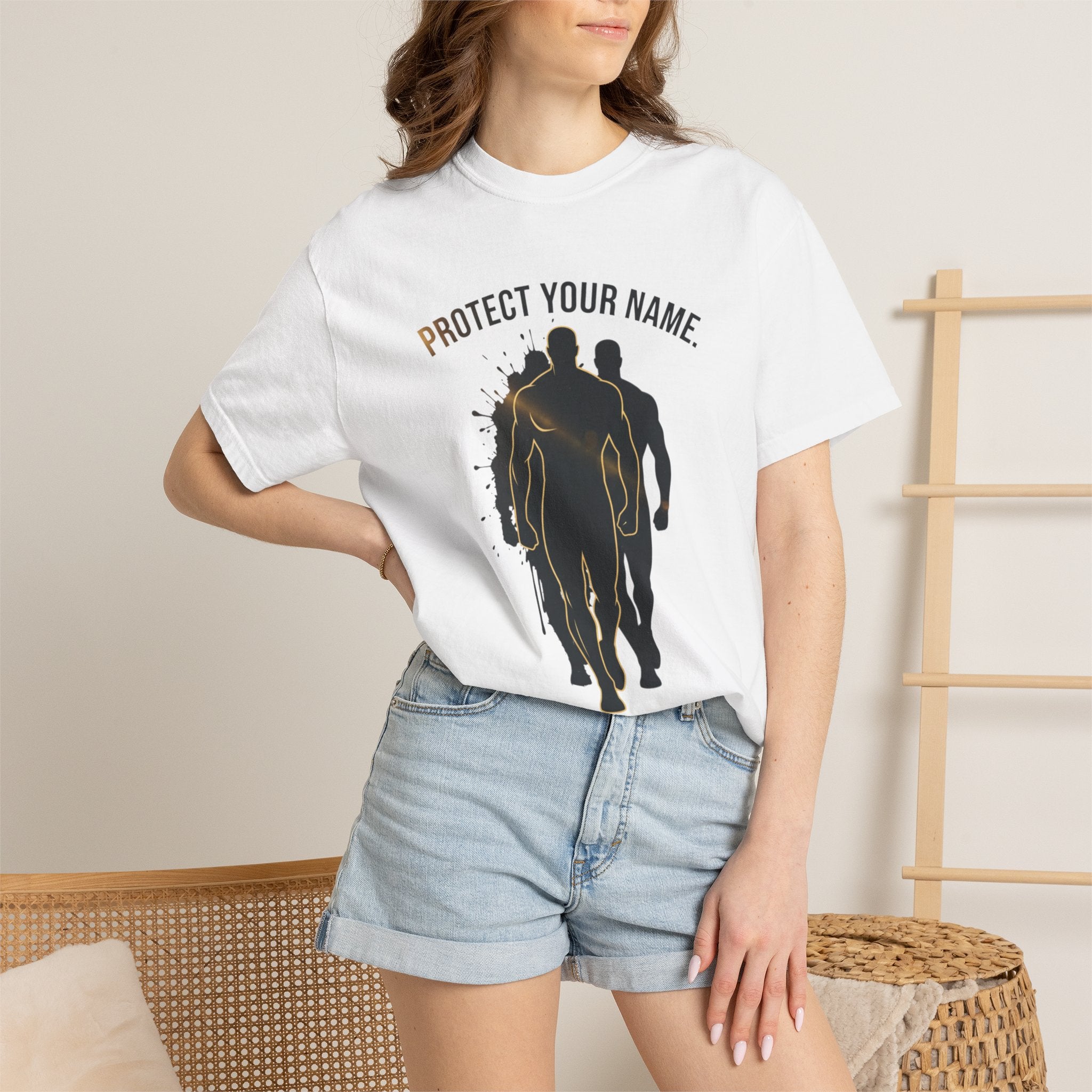 PRB Protect Your Name silhouette trio design T-Shirt | Loyalty is a Weapon graphic tee by Printify