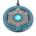Power Runs Black PRB The Core Age Divine Circuit Wireless Charger — Sci‑Fi Geometric Qi Fast Charger by Power Runs Black