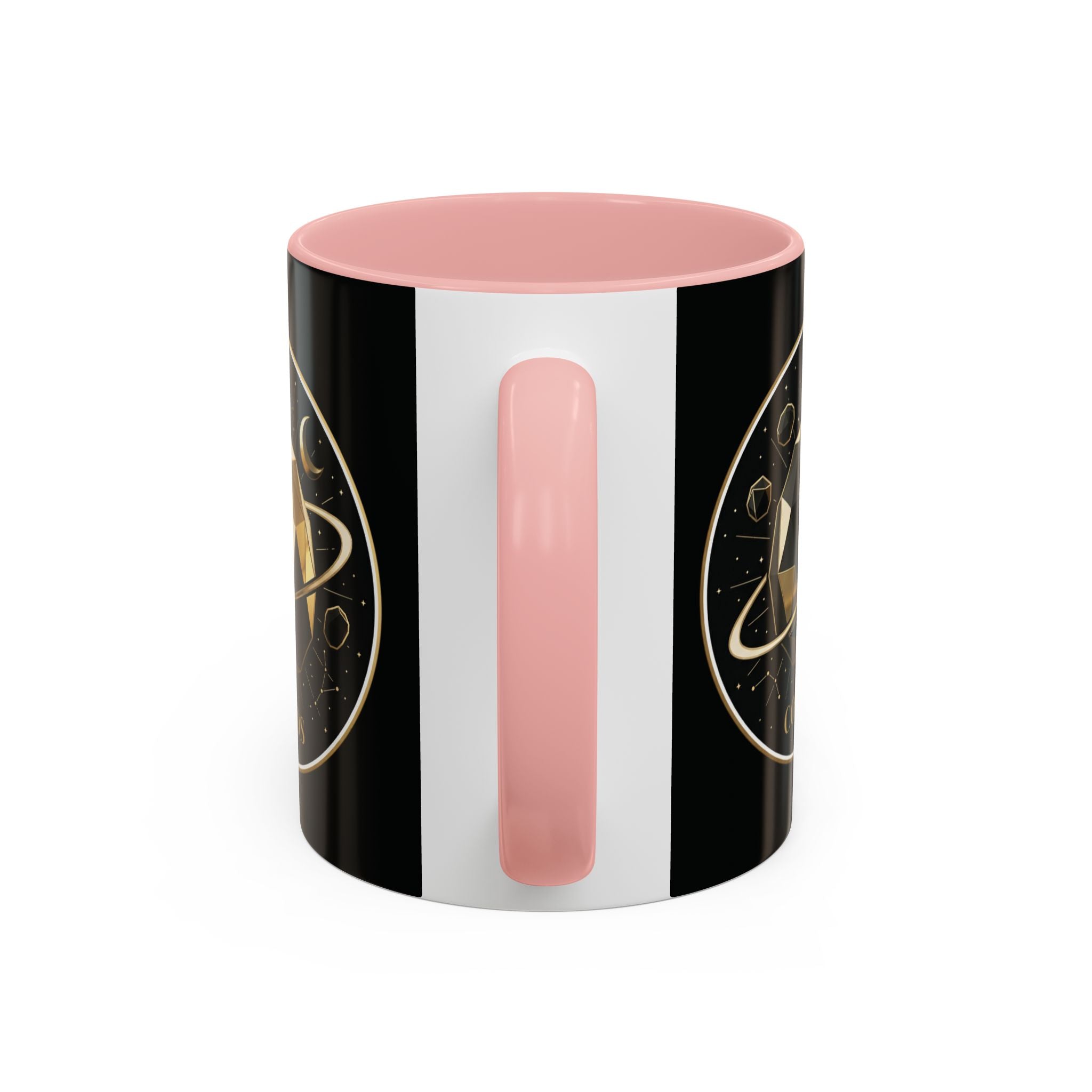 PRB Gold Cosmos Design Accent Coffee Mug | The Break, Planet Illustration by Power Runs Black