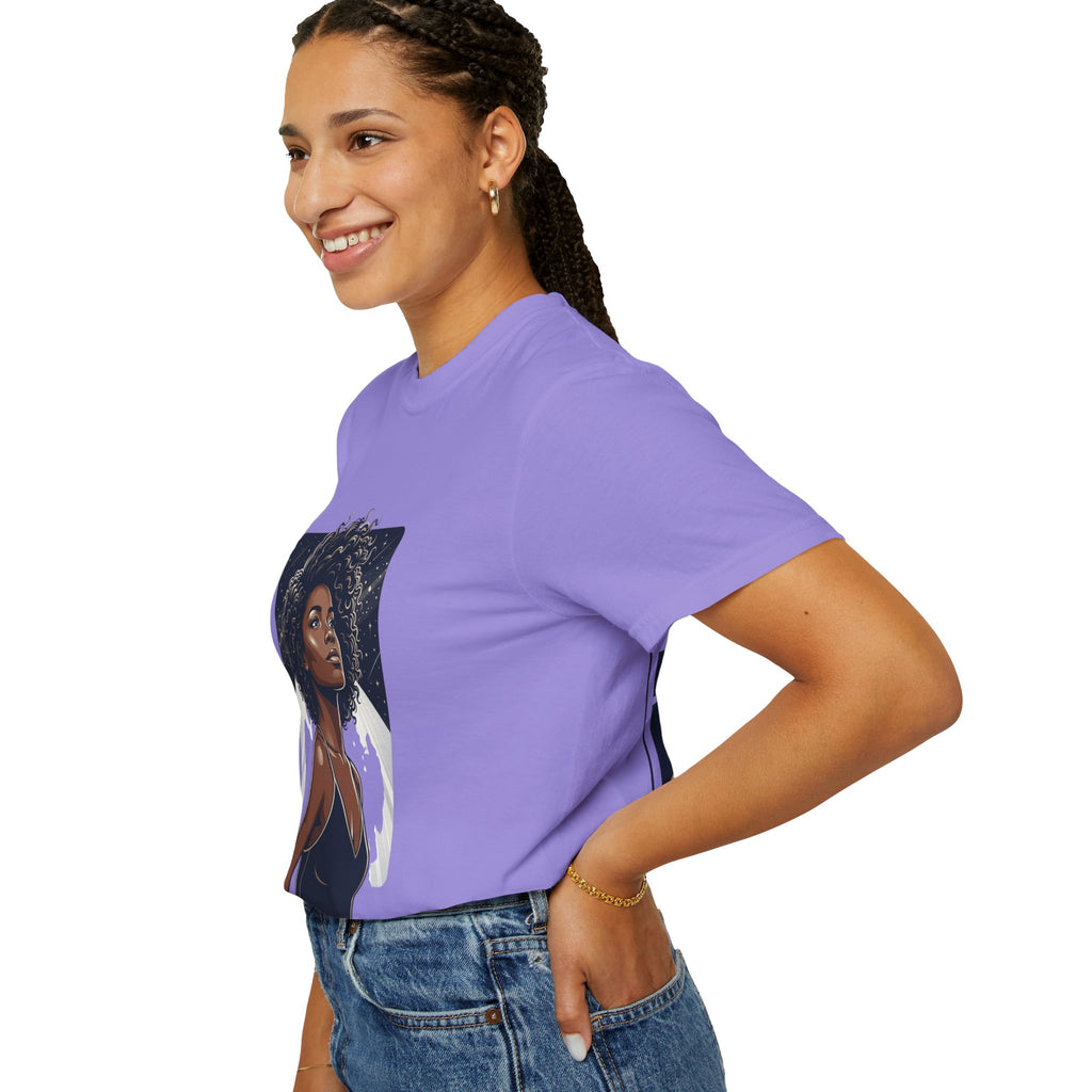 Pretty Rich Bitch The Collection by PRB T-Shirt — Afro Woman Graphic Tee by Power Runs Black