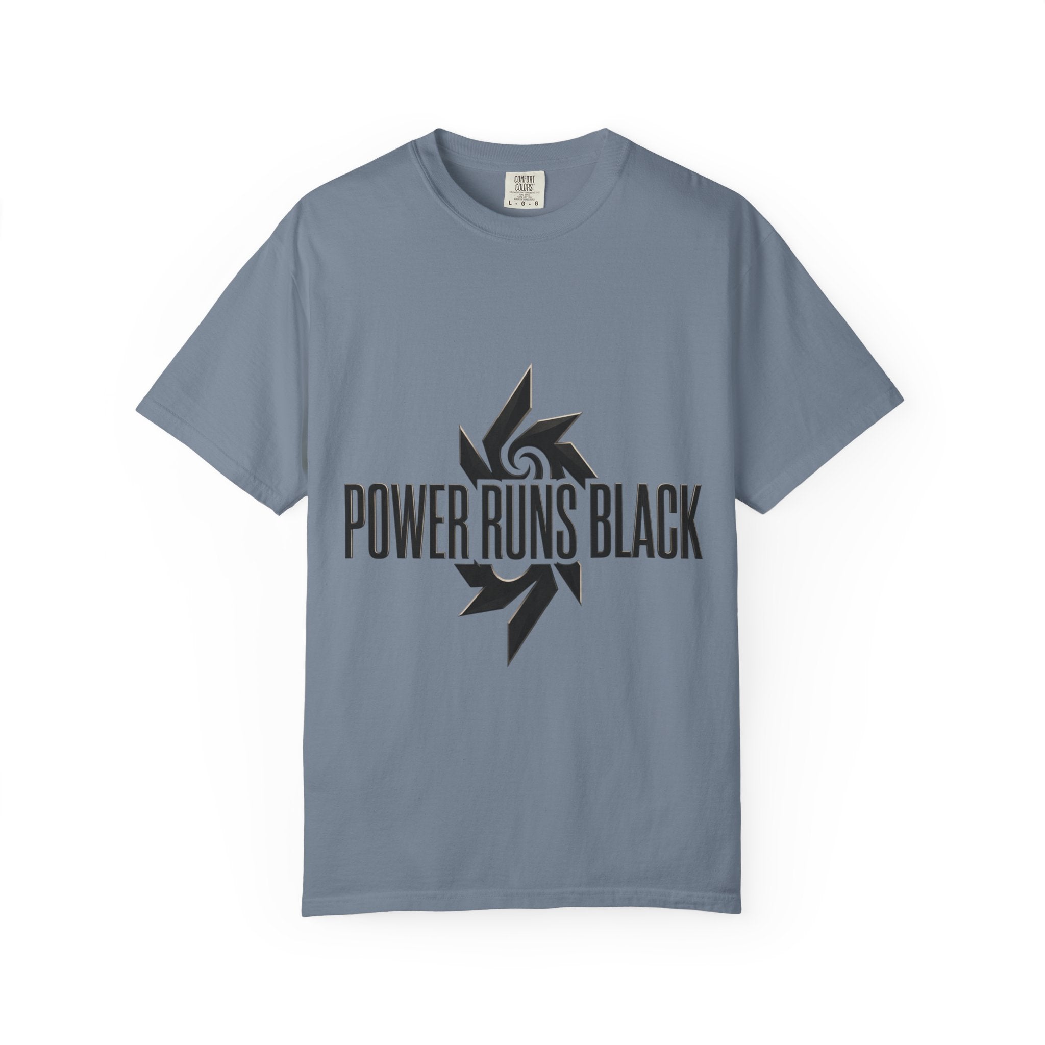 Power Runs Black PRB "Wear The Code" Mystic Shield T-Shirt — Geometric Sigil Graphic Tee by Printify