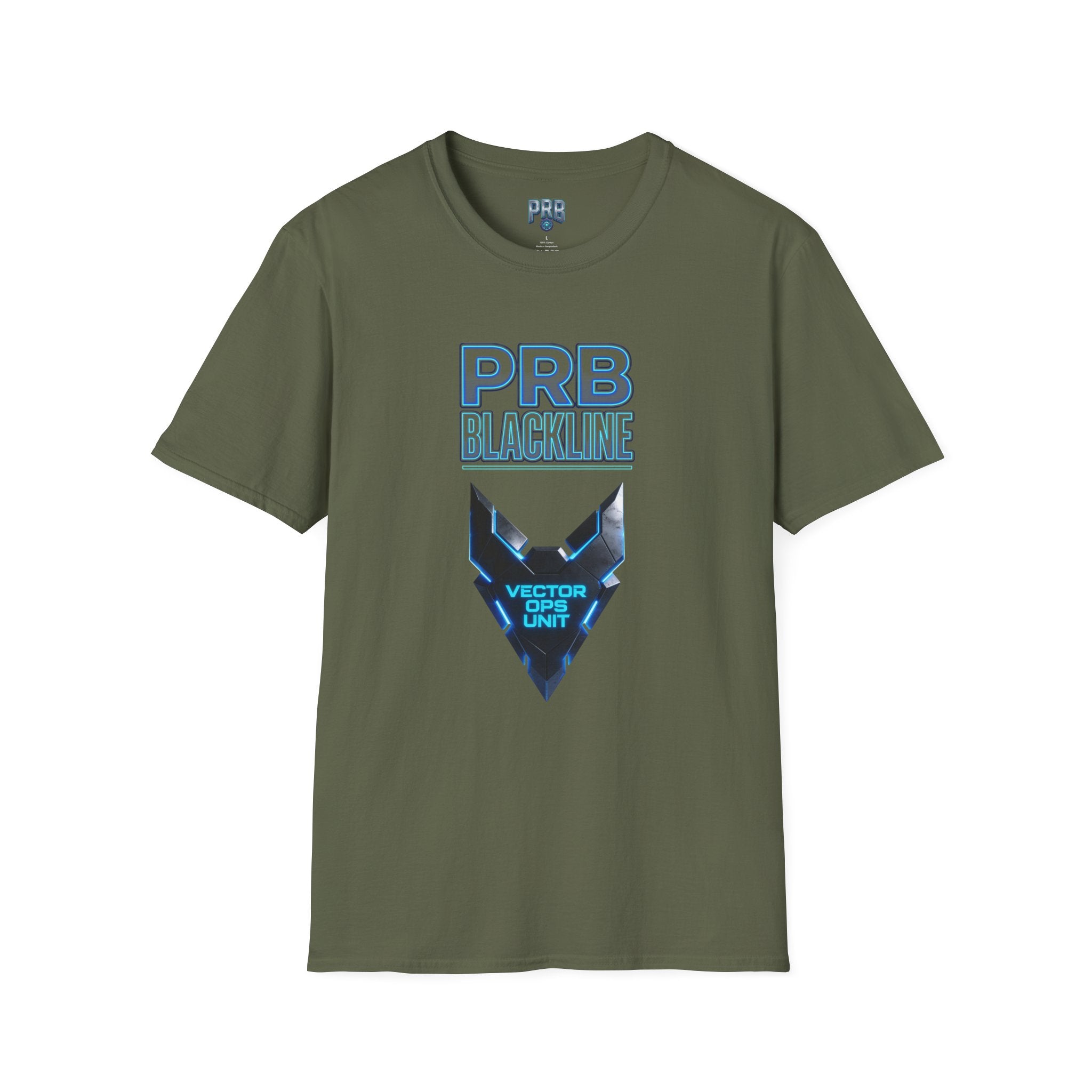 PRB Blackline Vector Ops T-Shirt by Power Runs Black