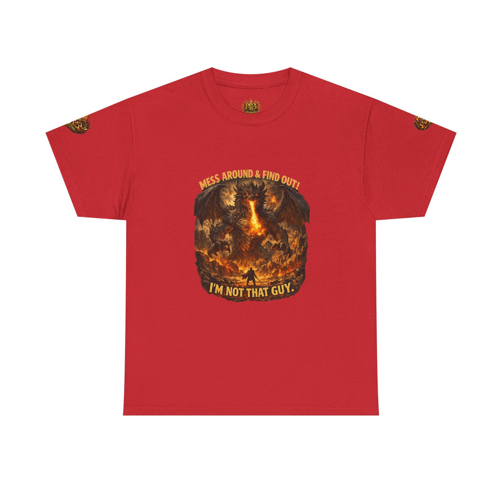 PRB Demonic Warrior Illustration Tee | "I'm Not That Guy" Graphic Shirt by Power Runs Black