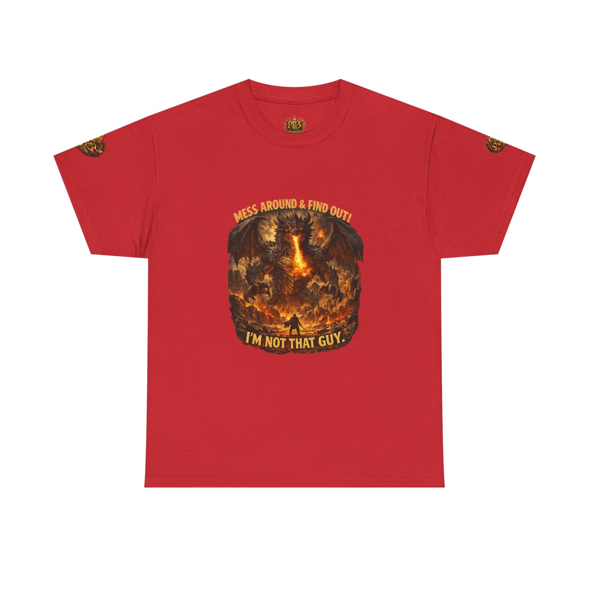 PRB Demonic Warrior Illustration Tee | "I'm Not That Guy" Graphic Shirt by Power Runs Black