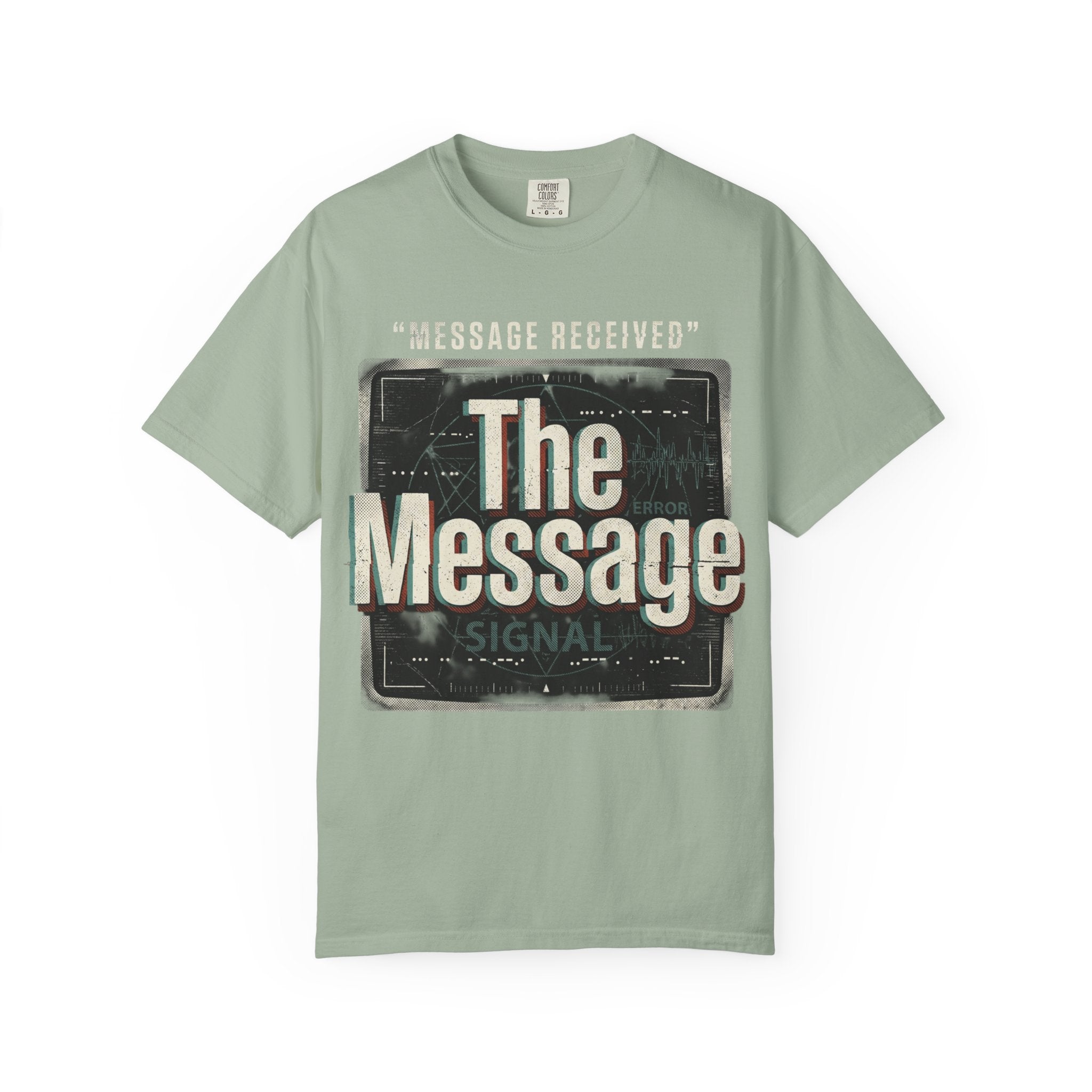 Power Runs Black PRB The Message Signal T-Shirt — Retro Graphic Tee with 'Message Received' Design by Power Runs Black
