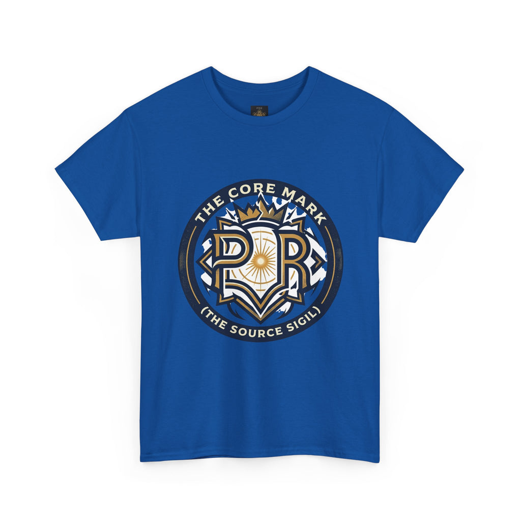 Power Runs Black PRB Core Mark Logo T-Shirt — "The Source Sigil" Retro Emblem Tee by Power Runs Black
