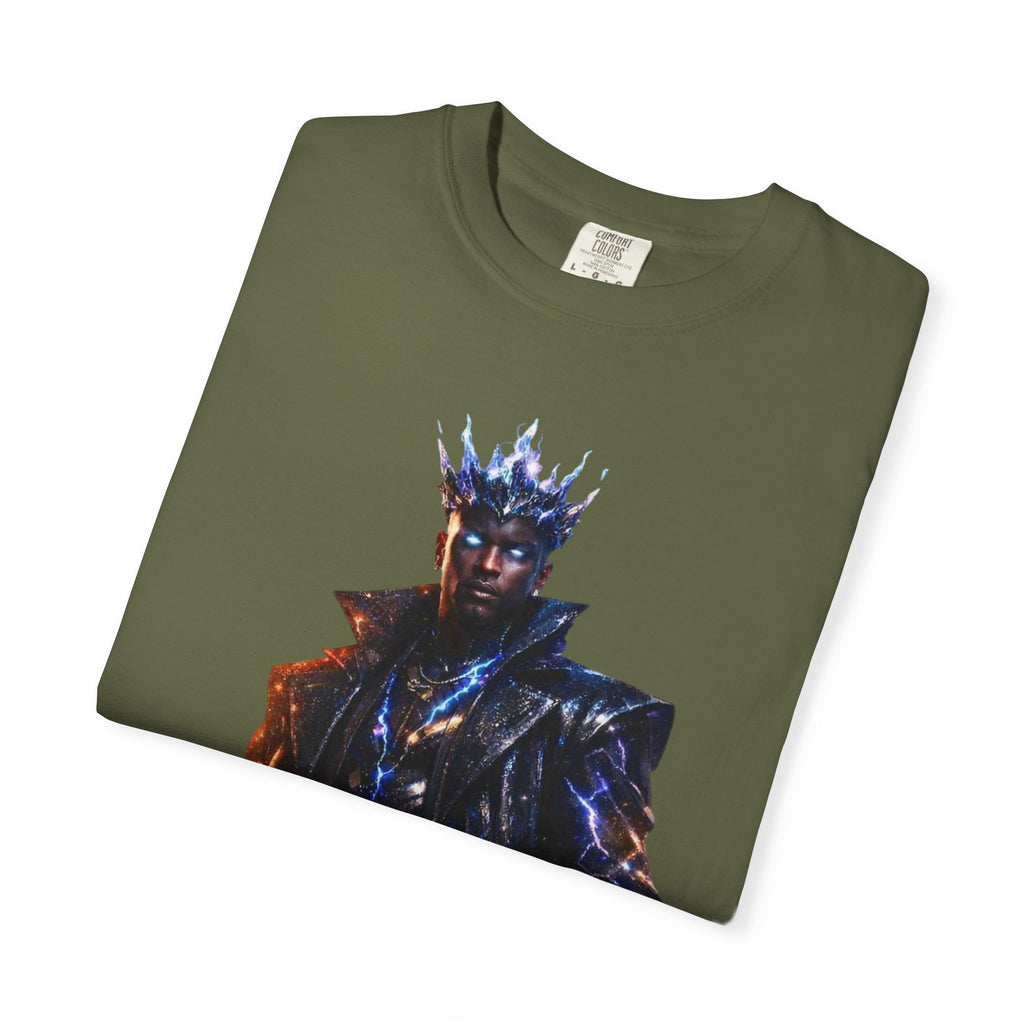 PRB Cosmic Might Unleashed T-shirt | Space Warrior Graphic Tee by Power Runs Black