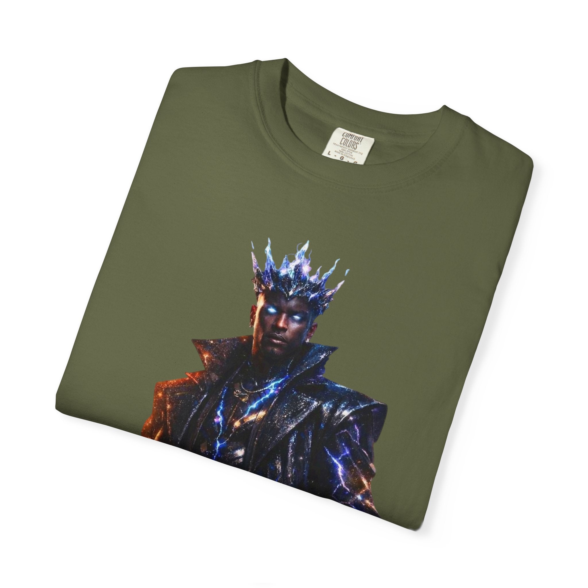 PRB Cosmic Might Unleashed T-shirt | Space Warrior Graphic Tee by Power Runs Black