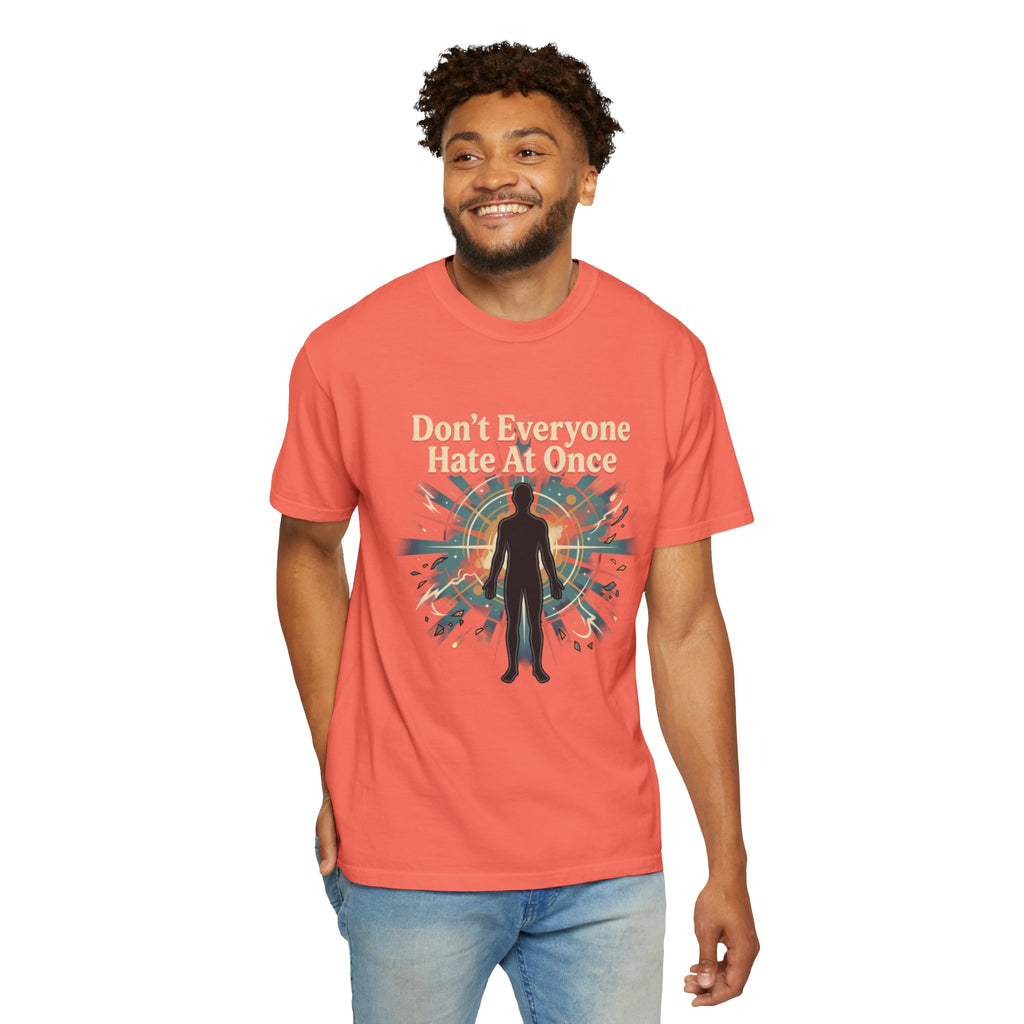 Power Runs Black Don't Everyone Hate Me Once" Retro Silhouette Graphic Tee by Printify