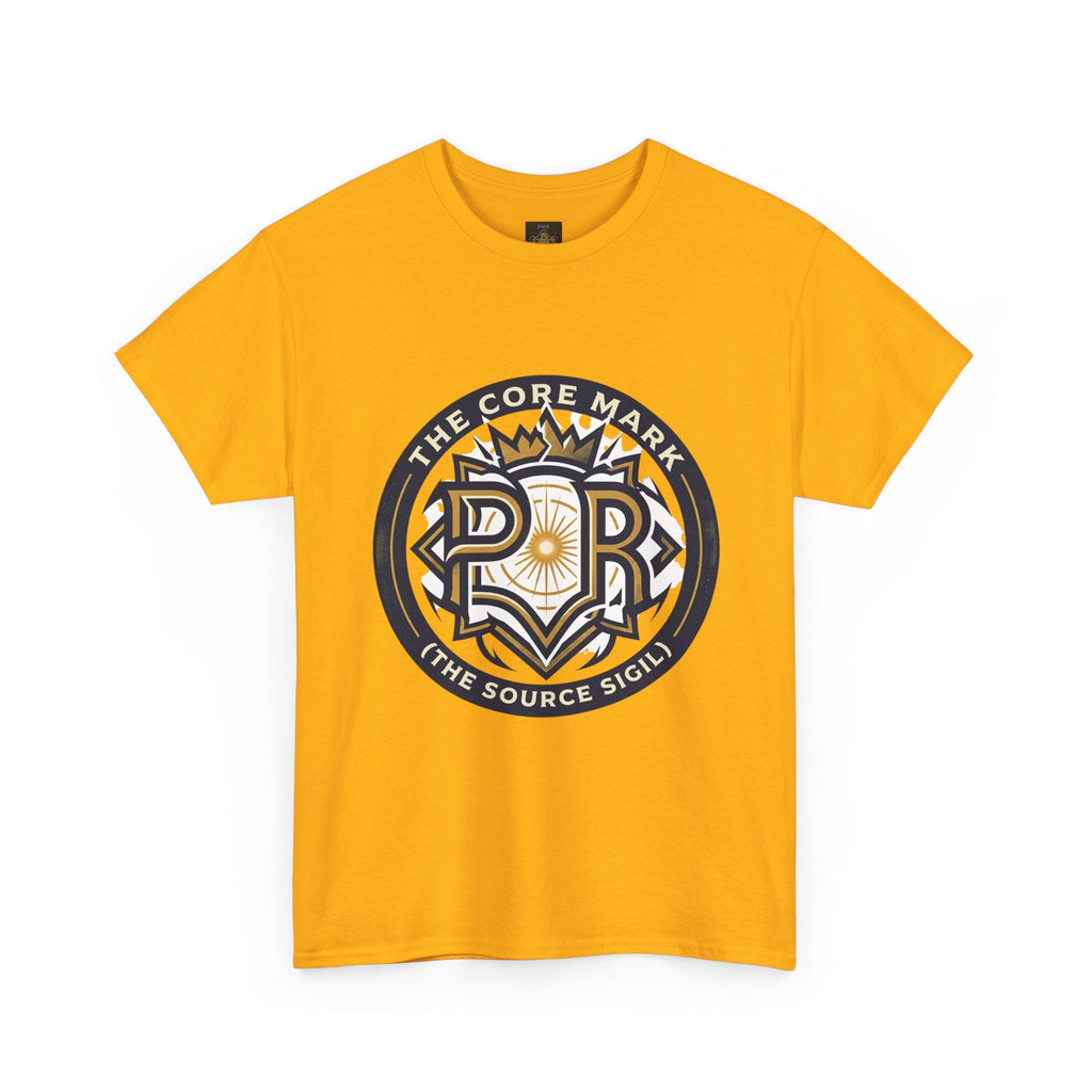 Power Runs Black PRB Core Mark Logo T-Shirt — "The Source Sigil" Retro Emblem Tee by Power Runs Black