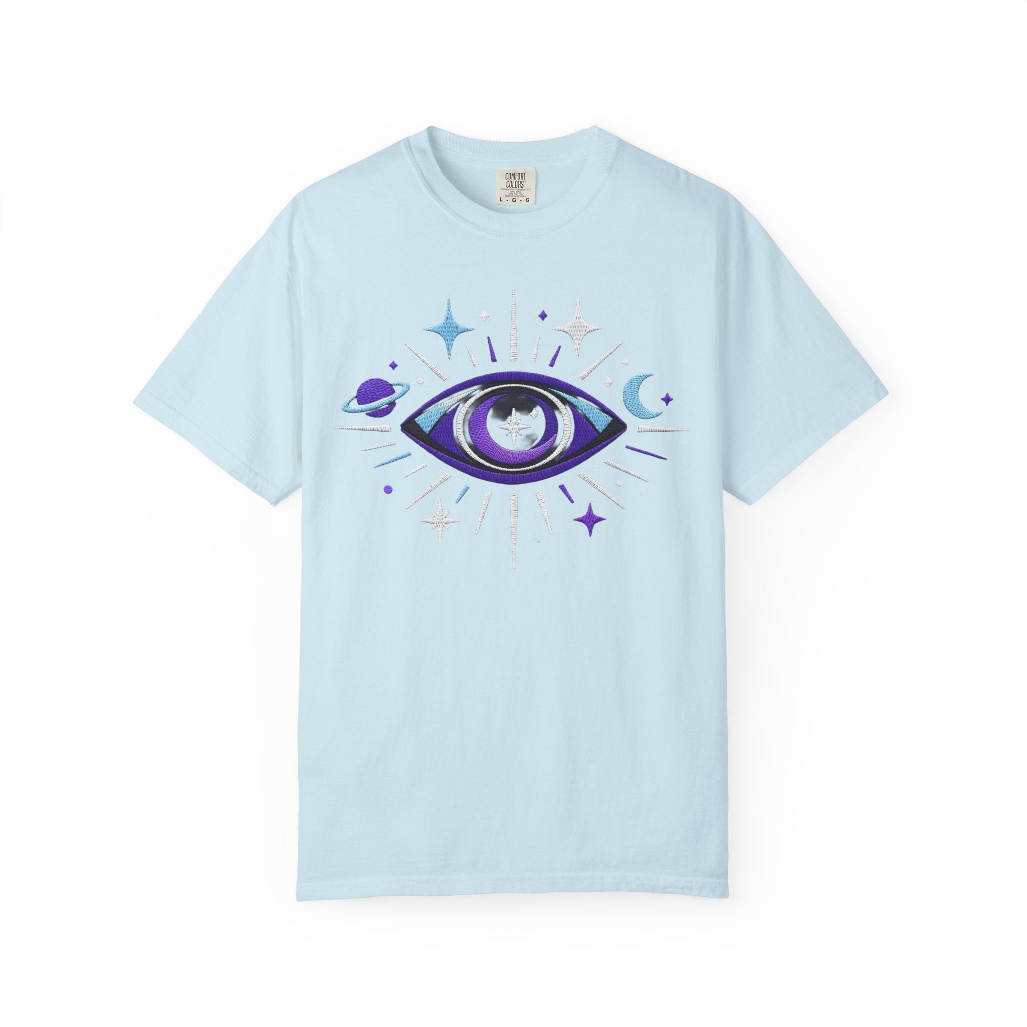 PRB Mystic All-Seeing Eye T-shirt | Cosmic Moon and Stars by Power Runs Black