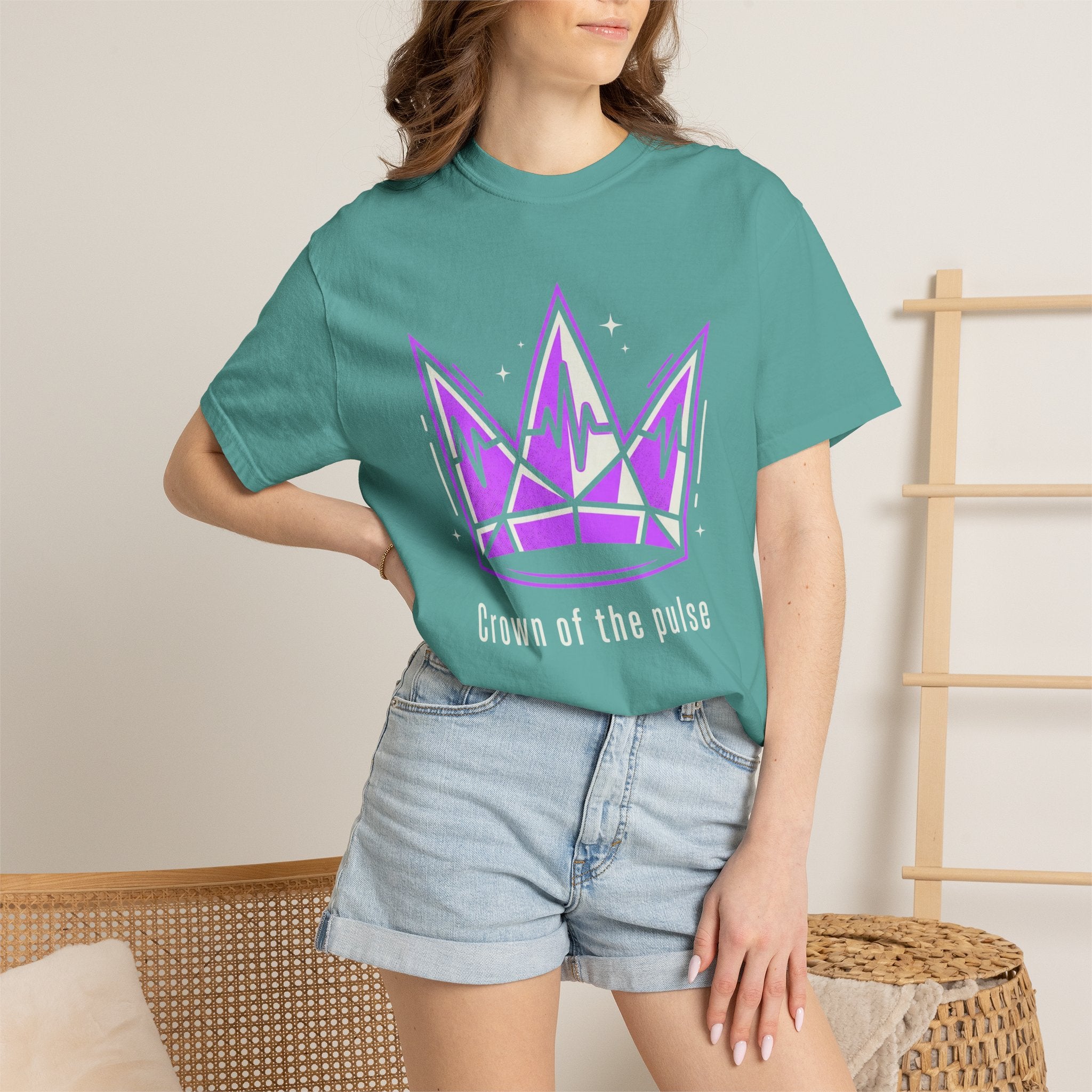 Power Runs Black PRB Crown Graphic T-Shirt — Purple Royal Crown Streetwear Tee by Power Runs Black