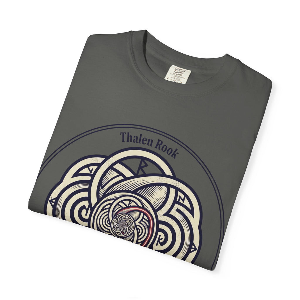 Power Runs Black PRB Thalen Rook Celtic Knot Graphic T-Shirt — "He stared too long..." Quote Tee by Power Runs Black