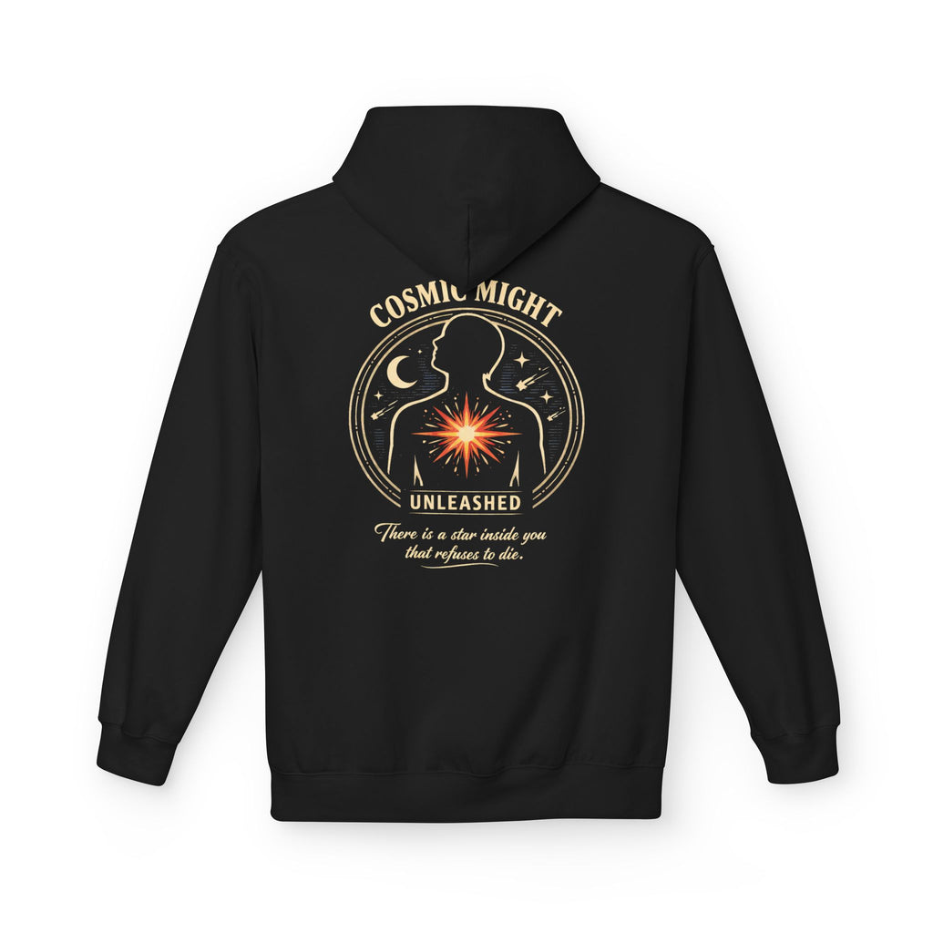 PRB Starforged Flex Cosmic Might Unleashed Hoodie — Unleashed Starburst Graphic Pullover by Power Runs Black