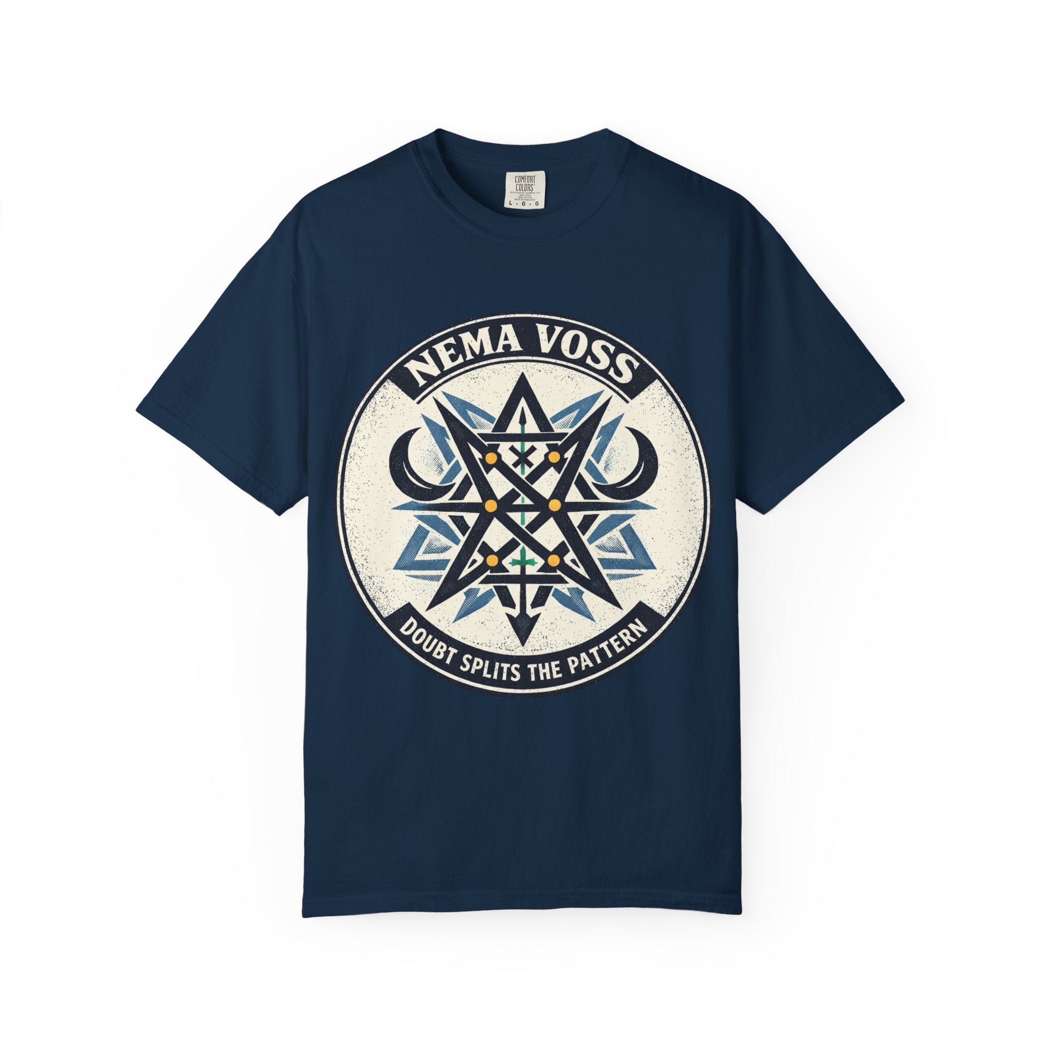 Power Runs Black PRB Nema Voss 'Doubt Splits the Pattern' Graphic T-Shirt by Power Runs Black