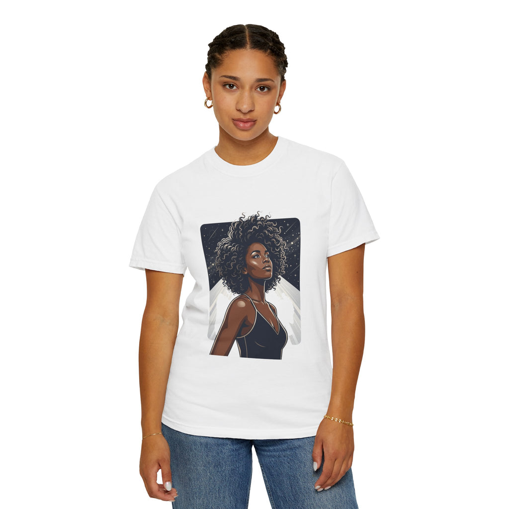 Pretty Rich Bitch The Collection by PRB T-Shirt — Afro Woman Graphic Tee by Power Runs Black