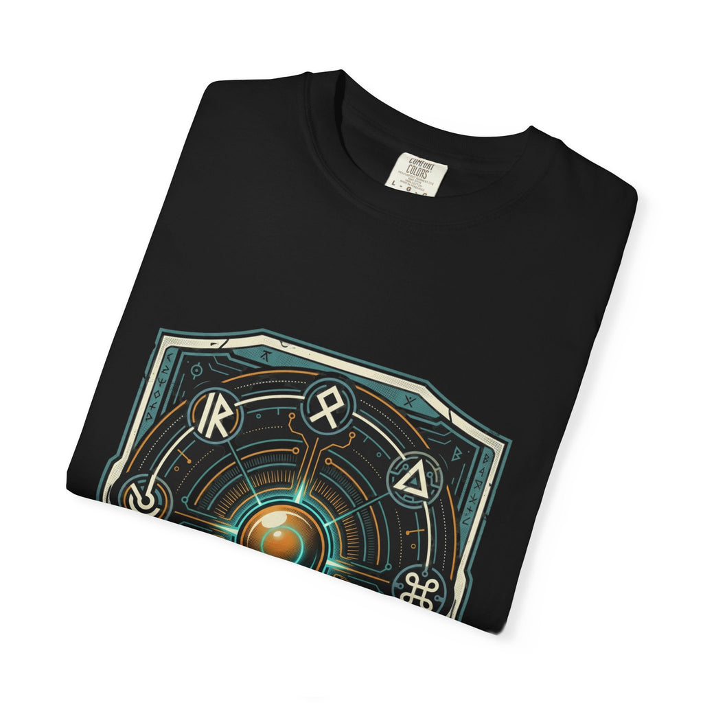 Power Runs Black PRB "Wear The Code" Mystic Shield T-Shirt — Geometric Sigil Graphic Tee by Power Runs Black