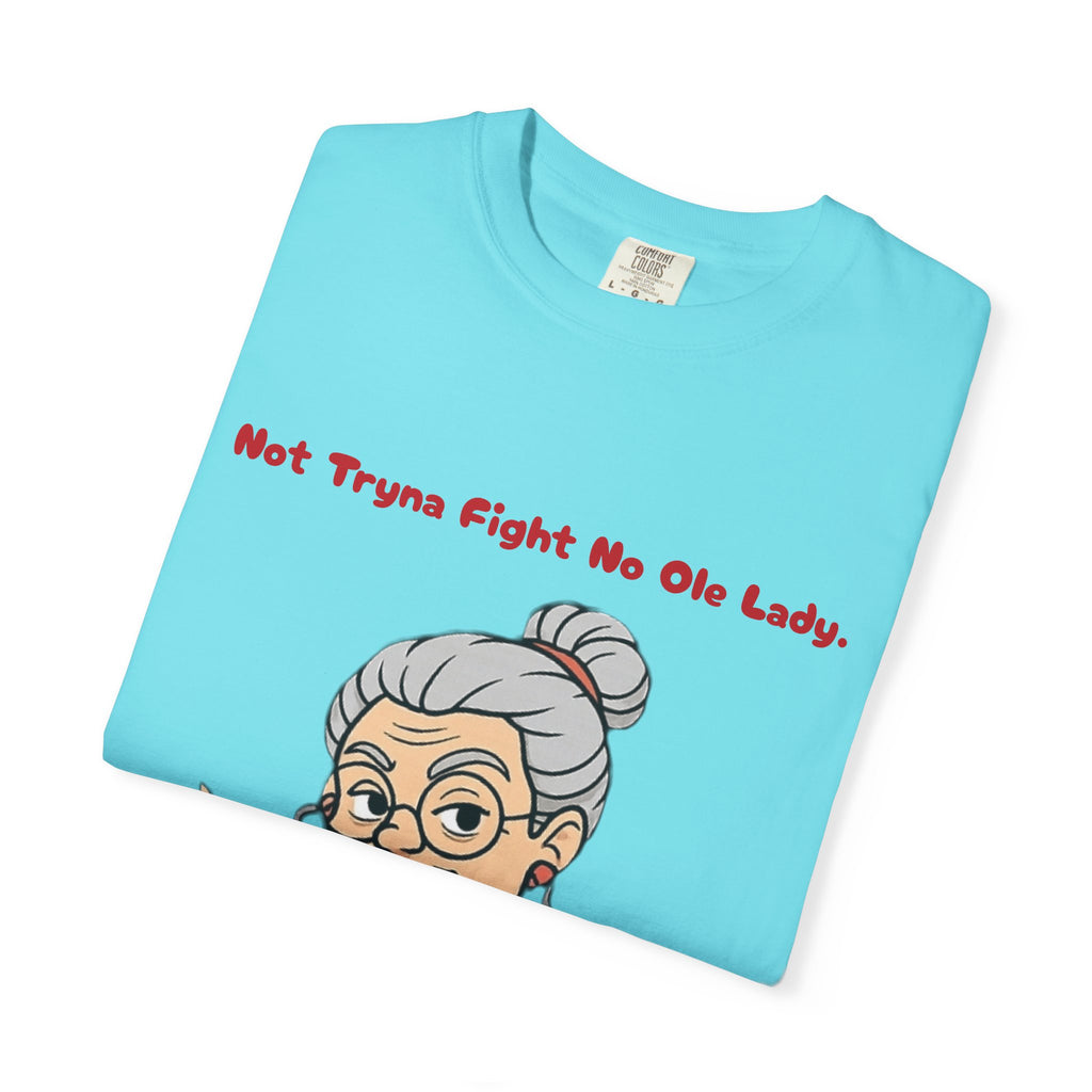 PRB Not Tryna Fight No Ole Lady T-shirt | Funny Grandma Graphic Tee by Printify