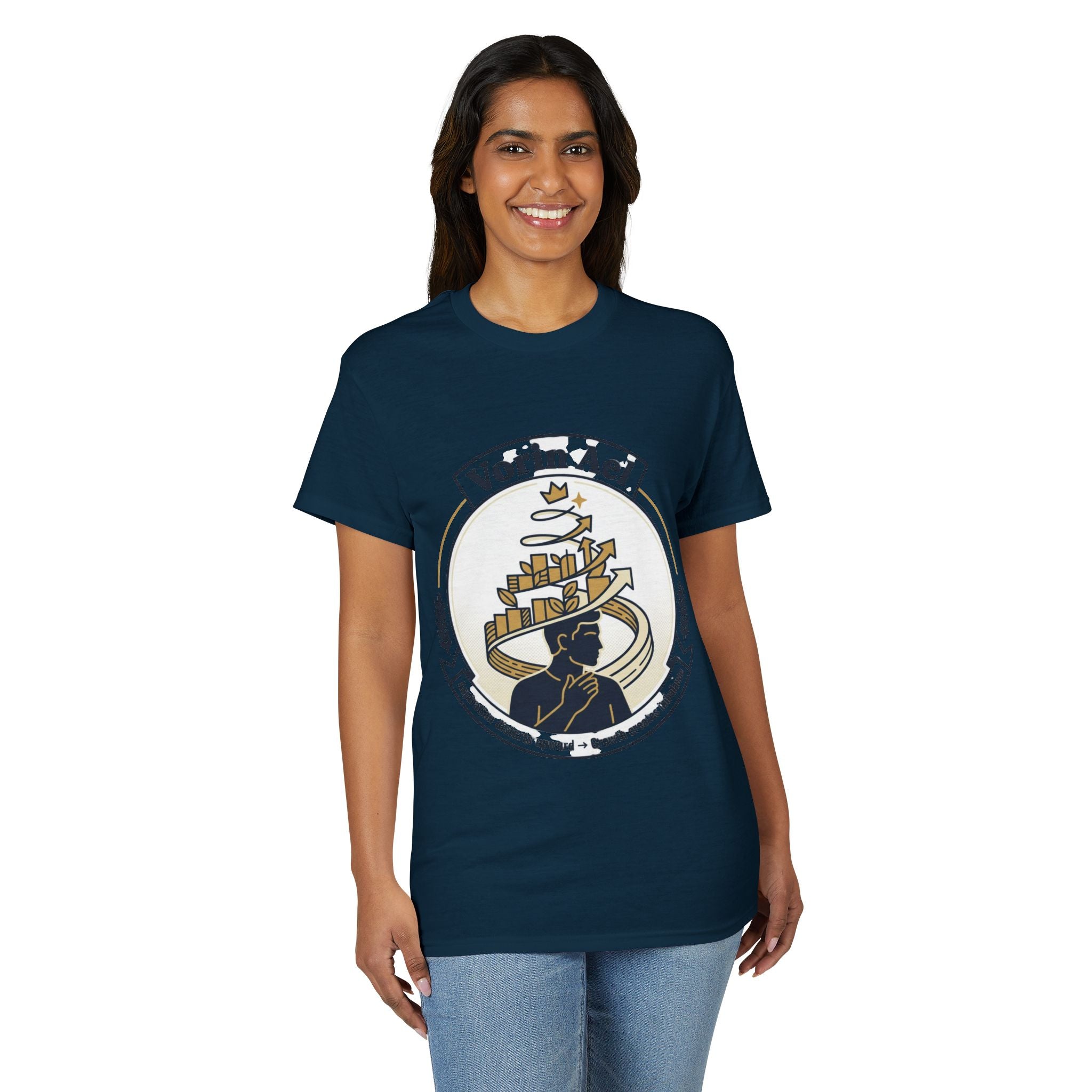 Power Runs Black PRB Vorin Ael Crest T-Shirt — Fantasy Guild Emblem Tee by Printify