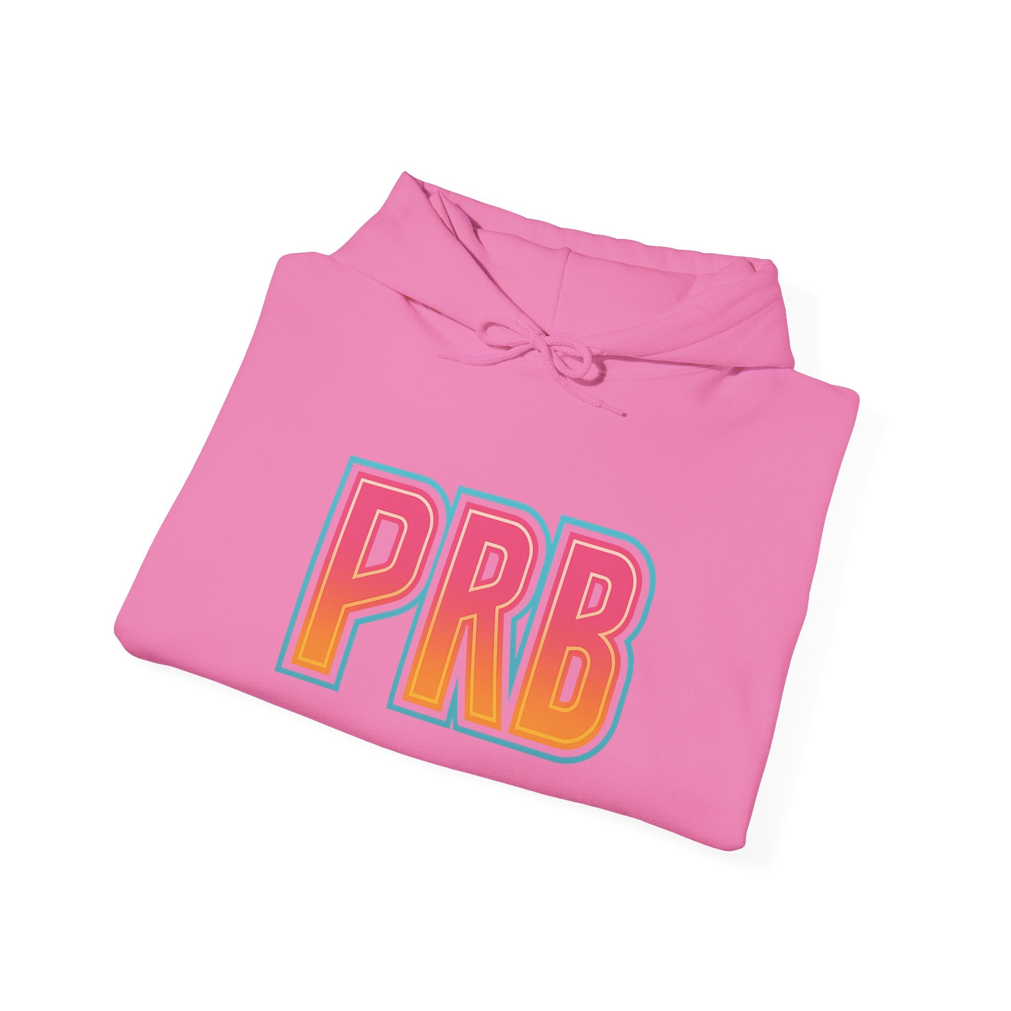 PRB Graphic Hoodie — Colorful Cityscape Pullover by Power Runs Black