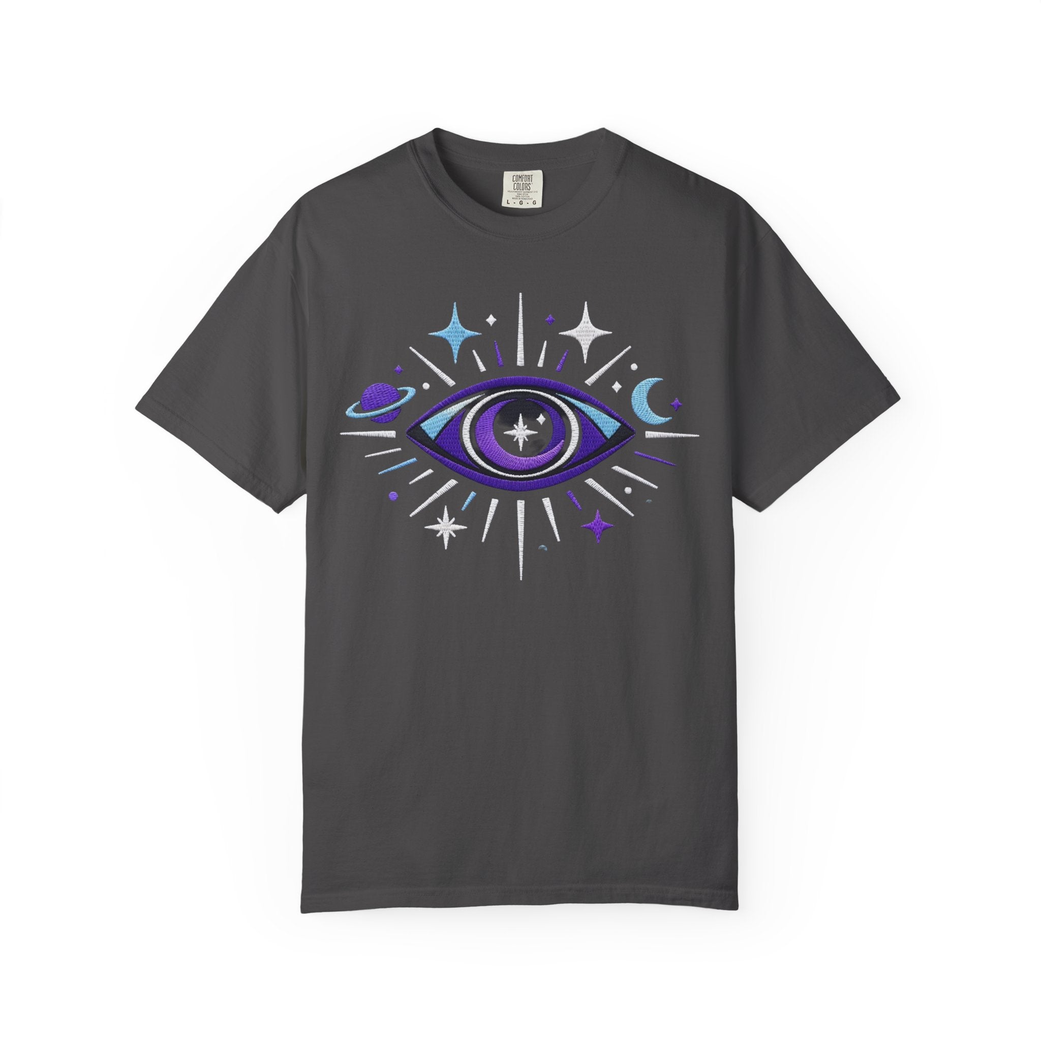 PRB Mystic All-Seeing Eye T-shirt | Cosmic Moon and Stars by Power Runs Black