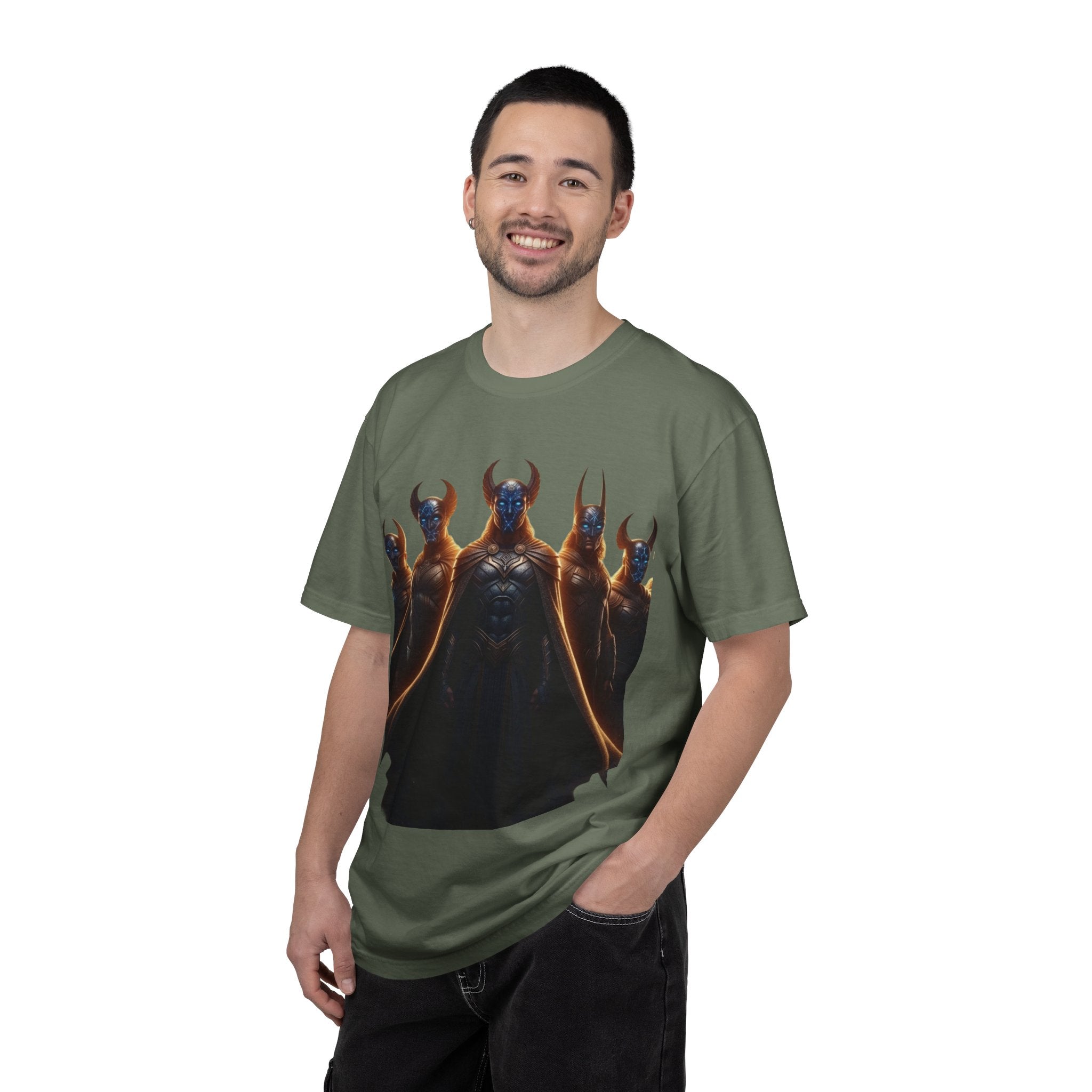 Power Runs Black PRB Dark Legion Graphic T-Shirt — Horned Warriors Fantasy Tee by Power Runs Black
