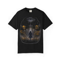 PRB Occult Tarot Skull T-Shirt — Mystic Eye & Shadow Figure Graphic by Power Runs Black