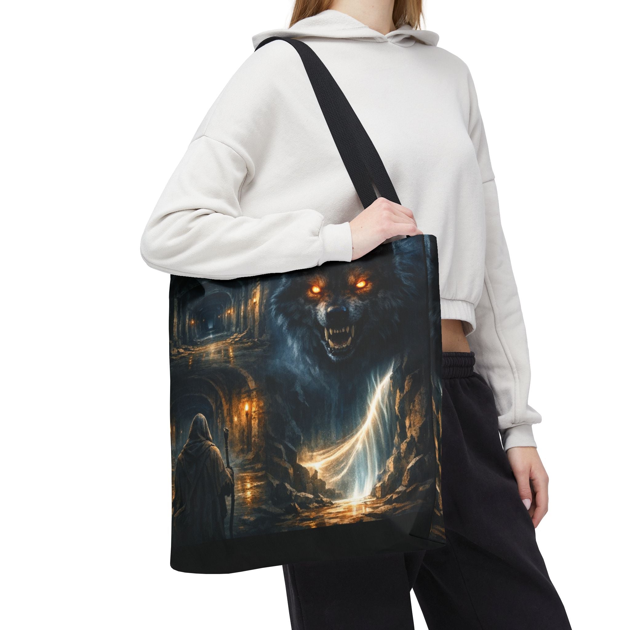 PRB The Echo Hounds Illustration Tote Bag | Gothic Horror Artwork by Printify