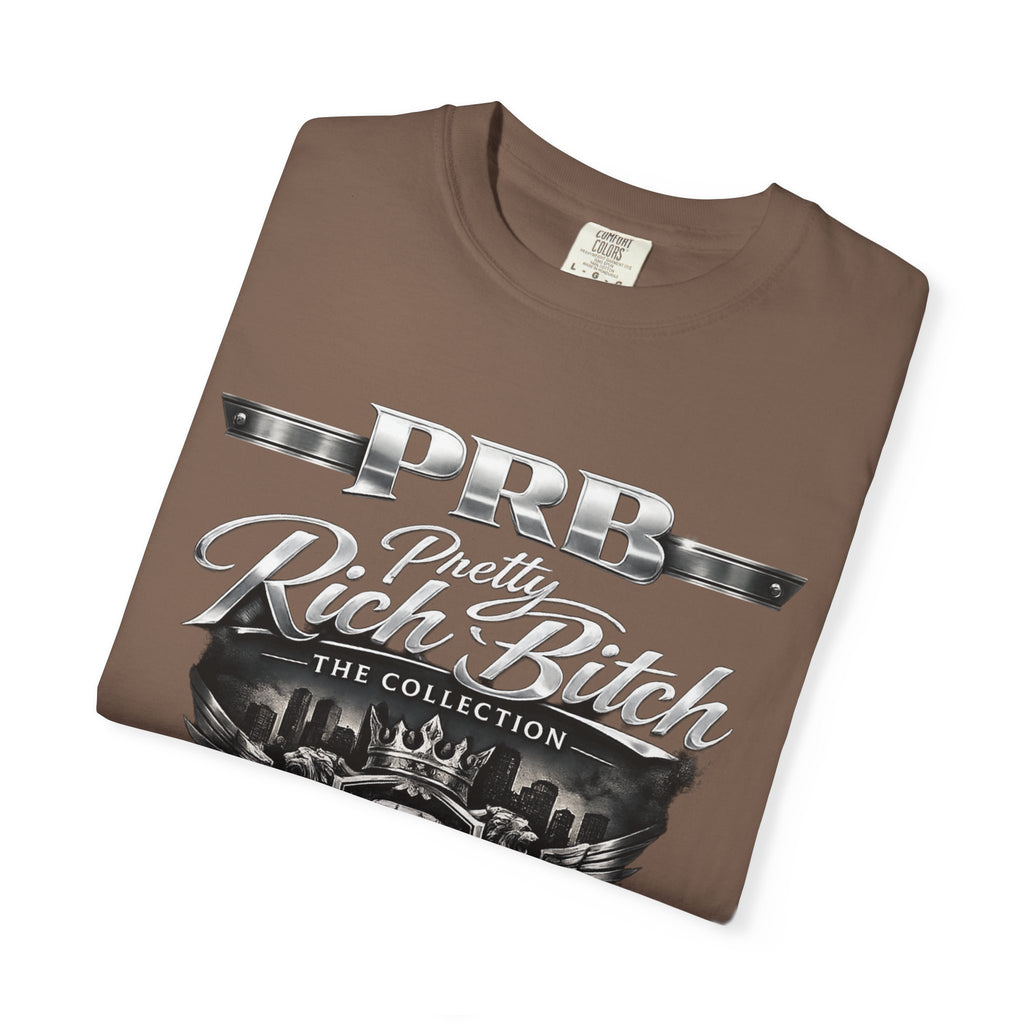 PRB Rebel Biker Crest T-Shirt | Vintage Motorcycle Emblem Tee by Power Runs Black