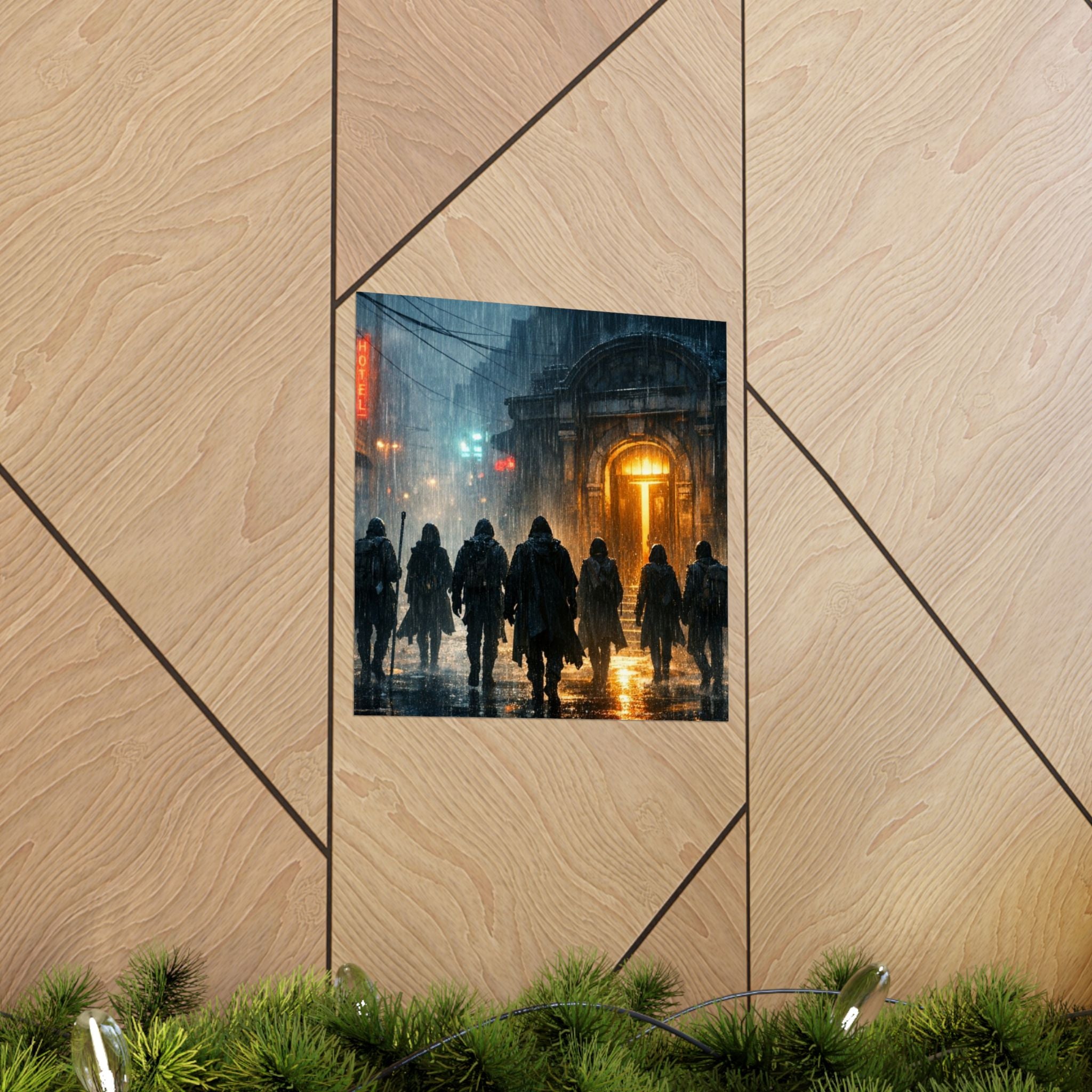 Power Runs Black PRB The Starbound Seven Matte Vertical Posters by Printify