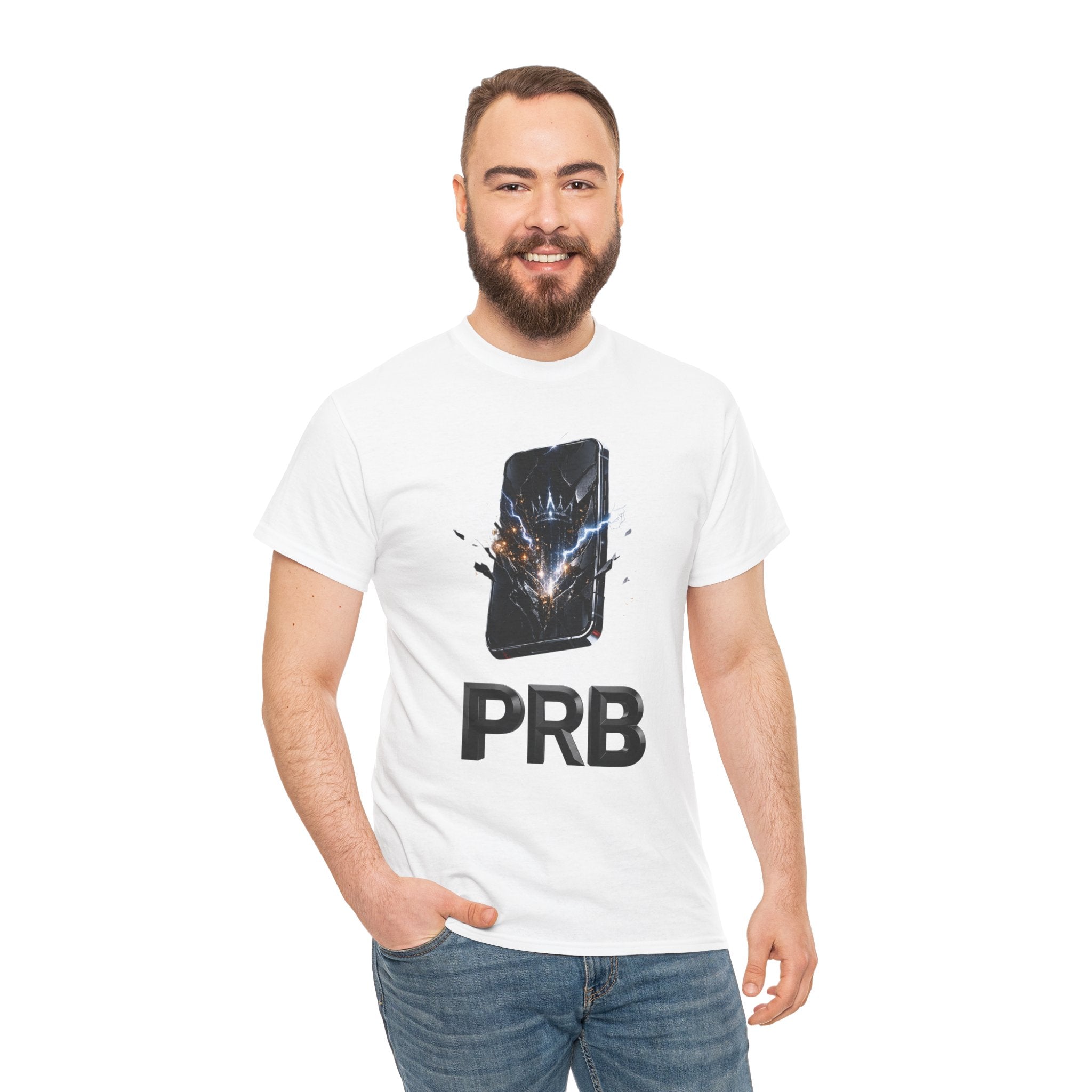 PRB Phone Smash Graphic Tee by Printify