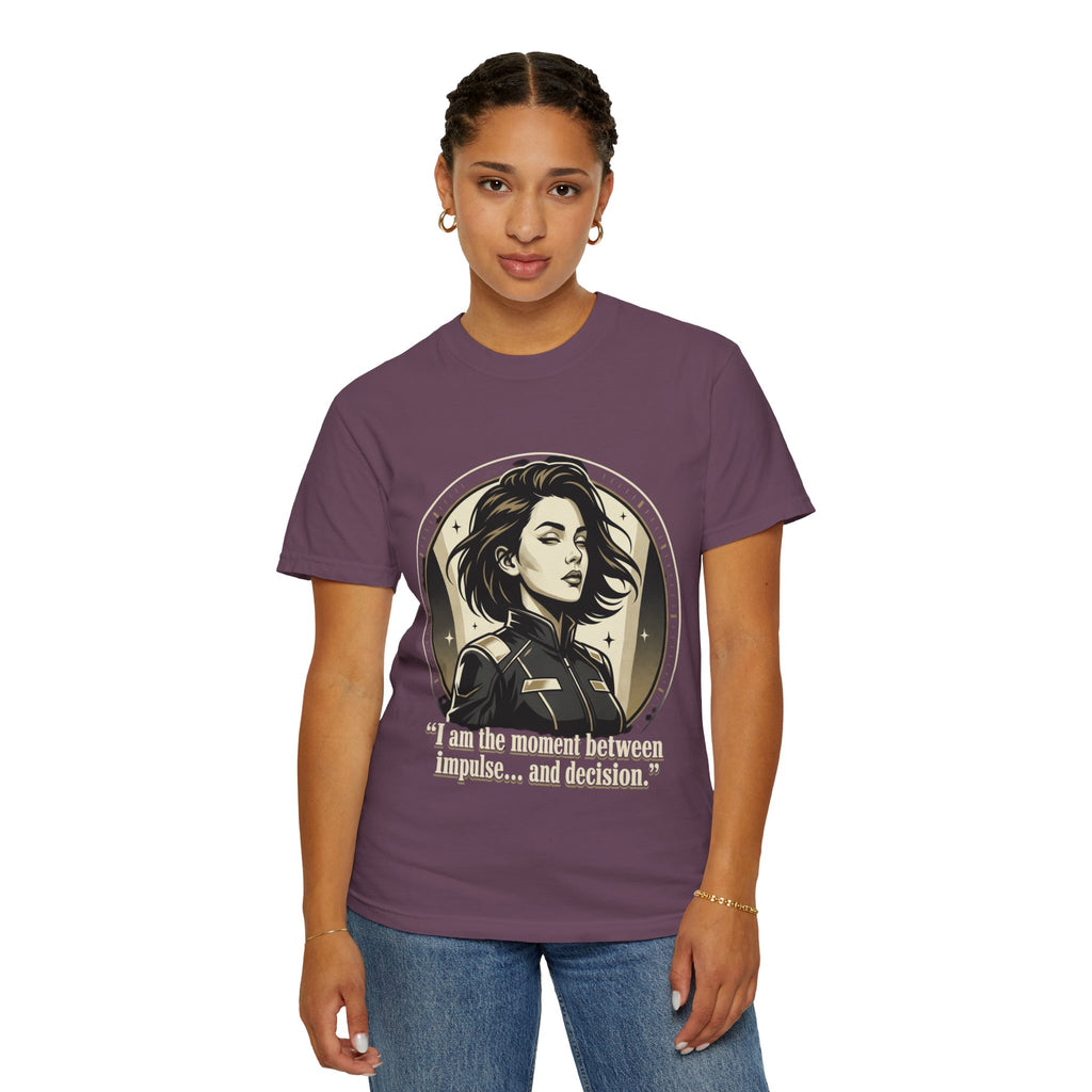 Power Runs Black Retro Space Captain Portrait T-Shirt — 'Fearless Commander' Graphic Tee by Power Runs Black