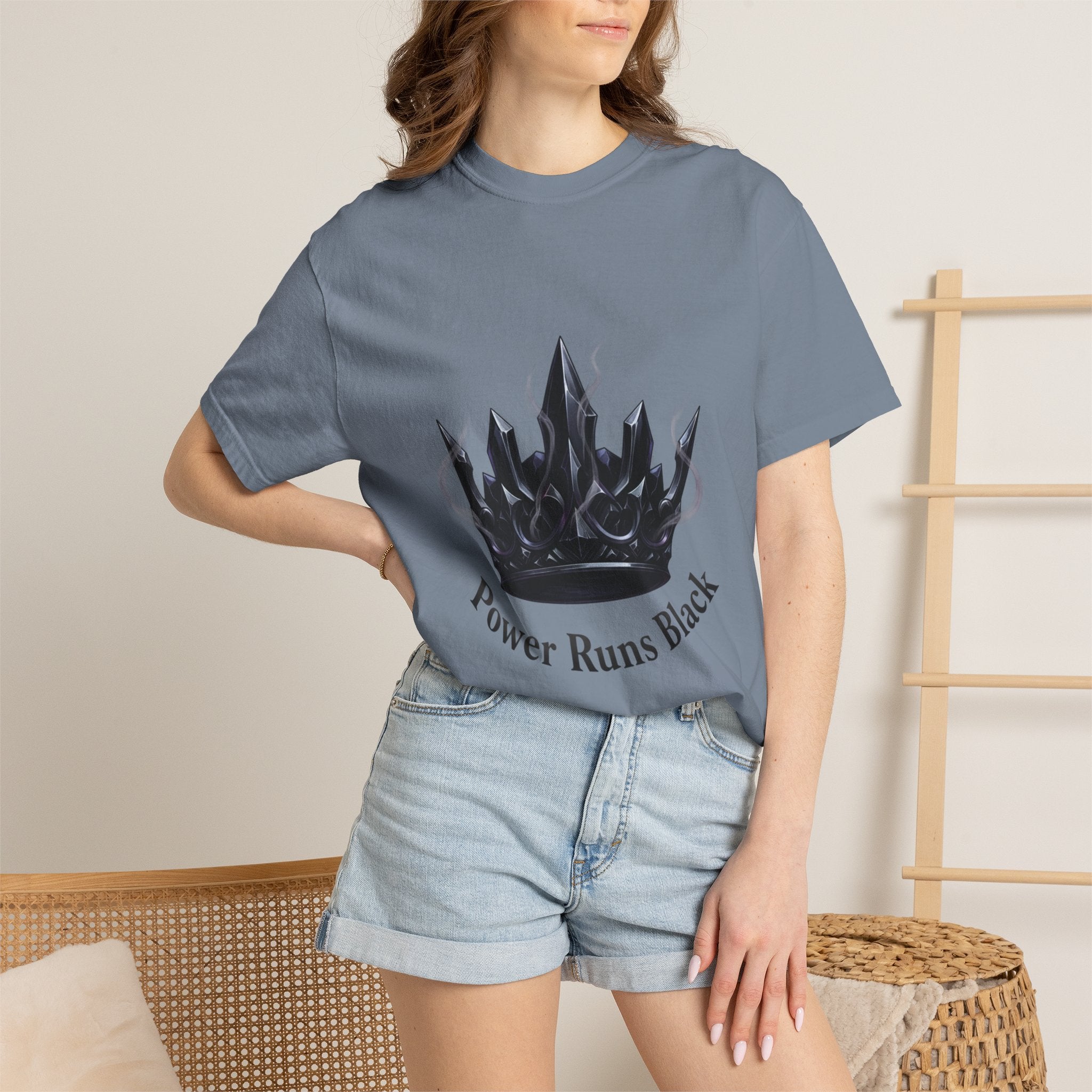 PRB Power Runs Black Crown Graphic T-Shirt by Power Runs Black