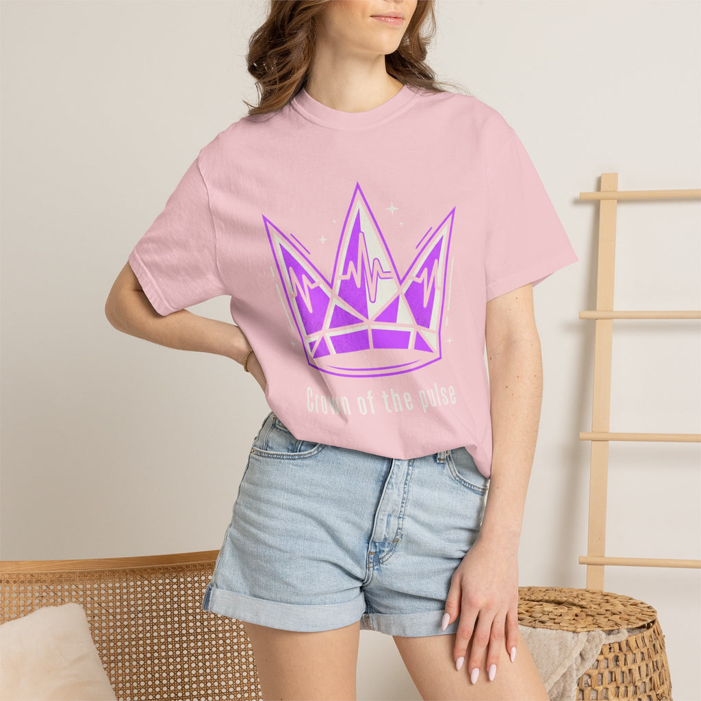 Power Runs Black PRB Crown Graphic T-Shirt — Purple Royal Crown Streetwear Tee by Power Runs Black