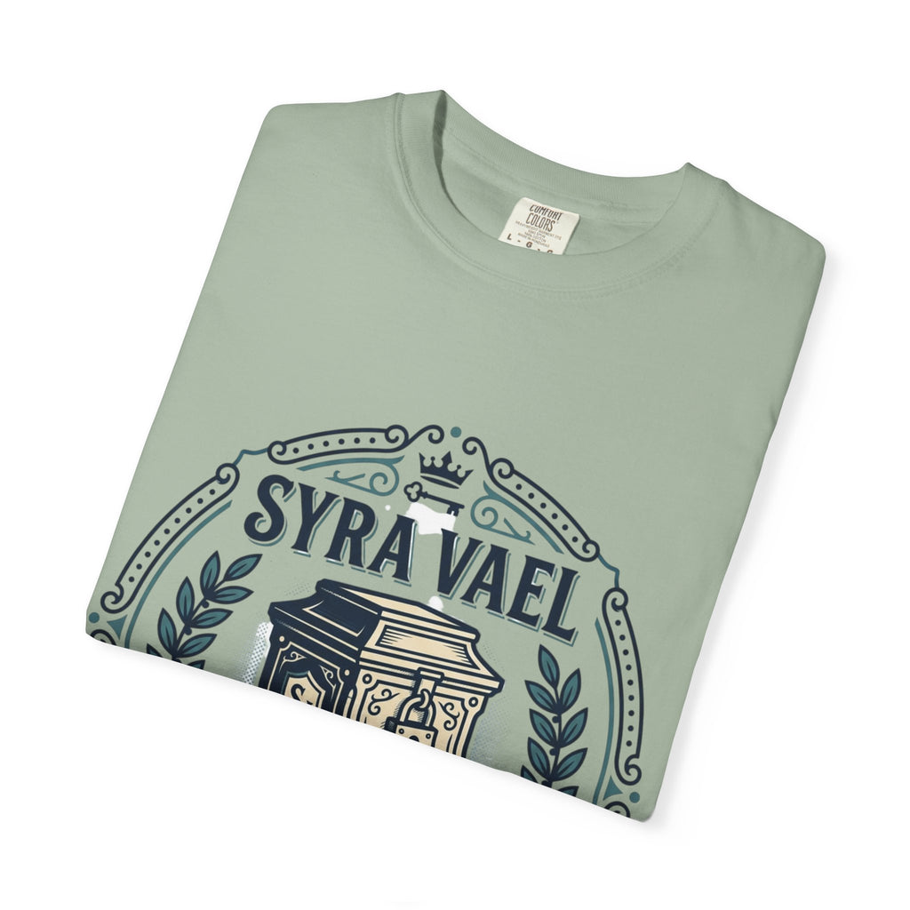Power Runs Black PRB — Syra Vael Vintage Crest Tee by Power Runs Black