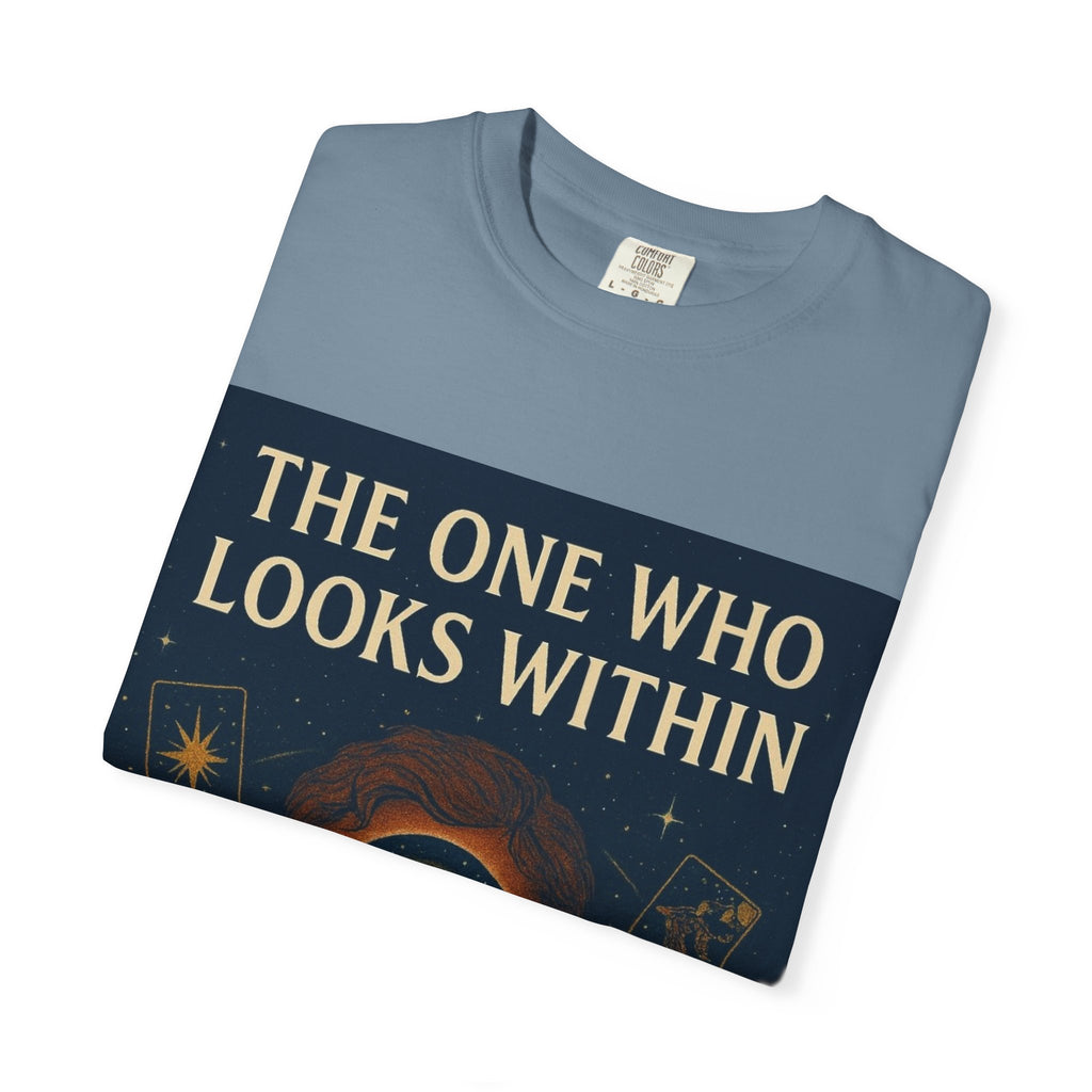 PRB Tarot Eye T-Shirt — "The One Who Looks Within" Mystical Graphic Tee by Power Runs Black