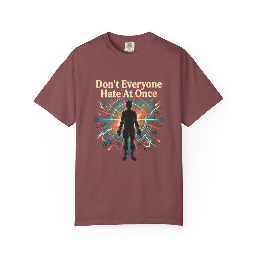 Power Runs Black Don't Everyone Hate Me Once" Retro Silhouette Graphic Tee by Printify