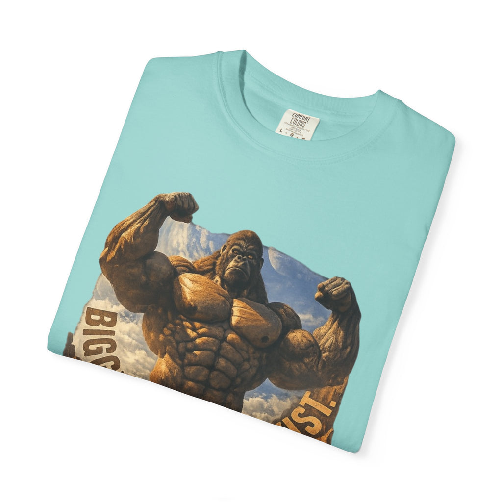 PRB Biggest Flex I Exist T-Shirt — Funny Muscle Gorilla Graphic Tee by Power Runs Black
