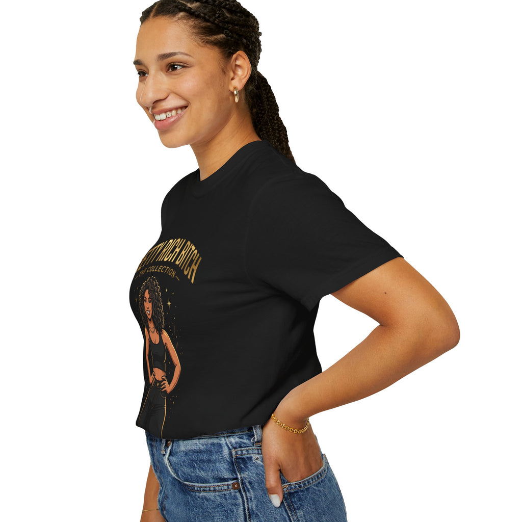 Pretty Rich Bitch The Collection by PRB T-Shirt — Empowered Black Woman Graphic Tee by Power Runs Black