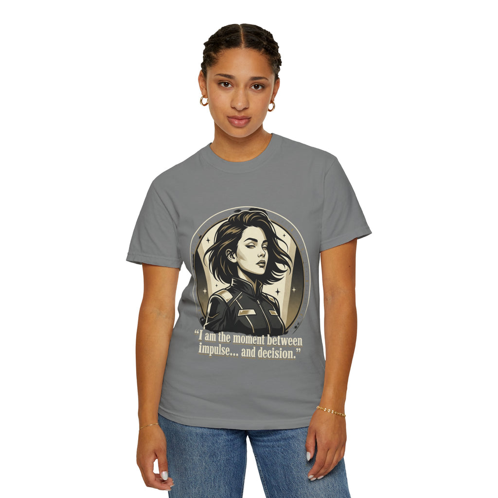 Power Runs Black Retro Space Captain Portrait T-Shirt — 'Fearless Commander' Graphic Tee by Power Runs Black