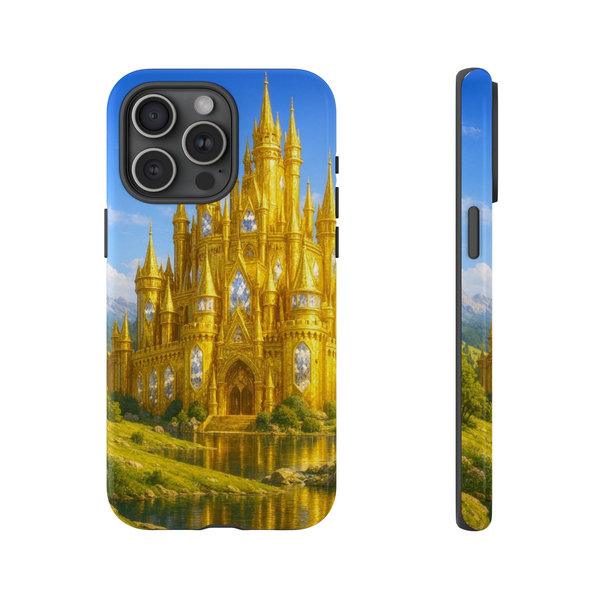PRB Golden Castle iPhone Case | Fantasy Palace Phone Case by Power Runs Black