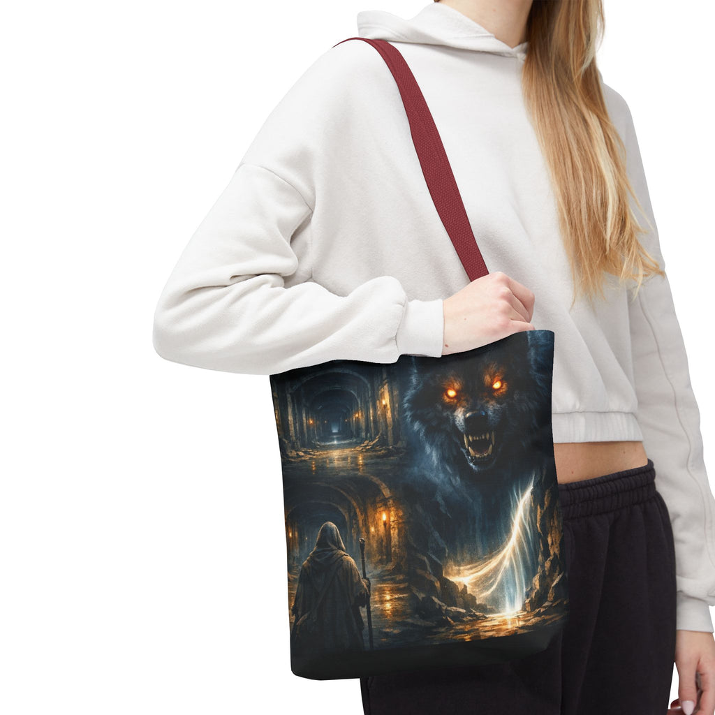 PRB The Echo Hounds Illustration Tote Bag | Gothic Horror Artwork by Printify