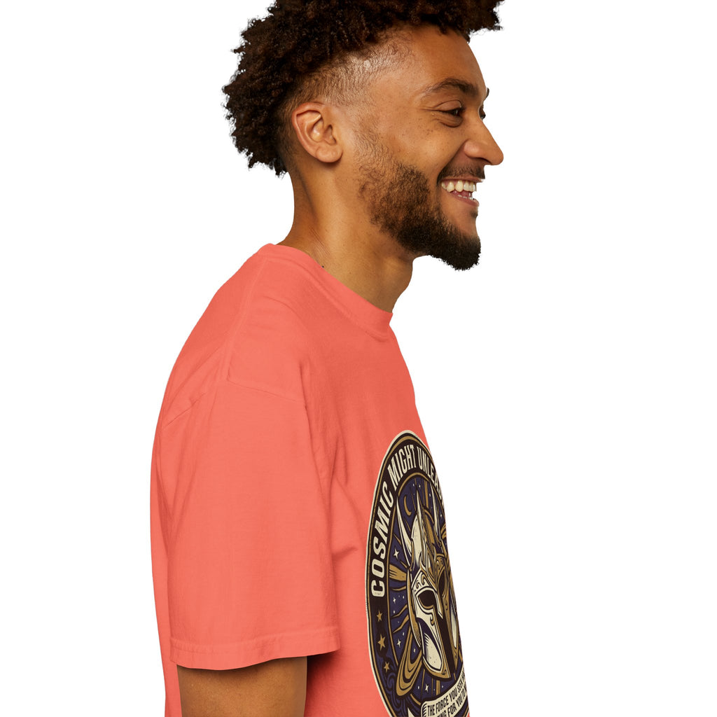 PRB Starforged Flex Cosmic Might Unleashed T-Shirt — Mythic Helmet Graphic Tee by Power Runs Black