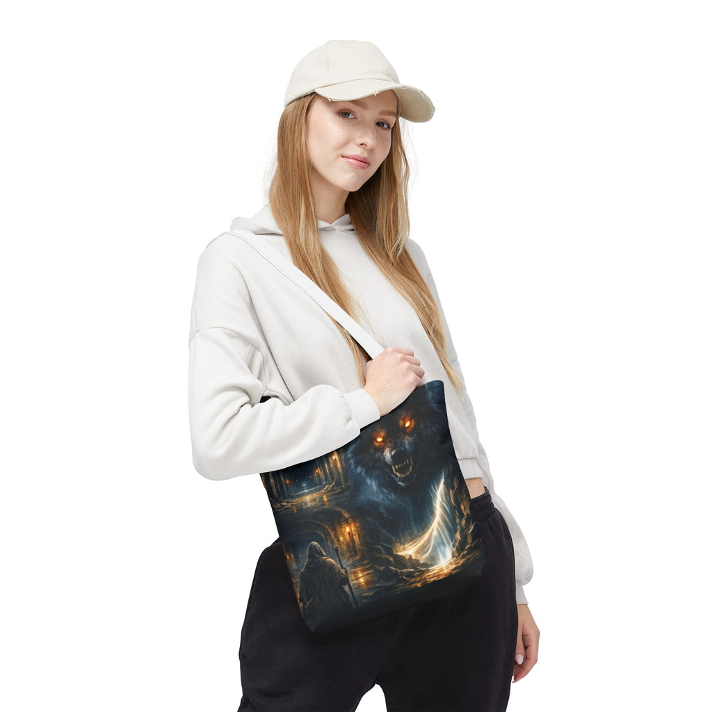 PRB The Echo Hounds Illustration Tote Bag | Gothic Horror Artwork by Printify