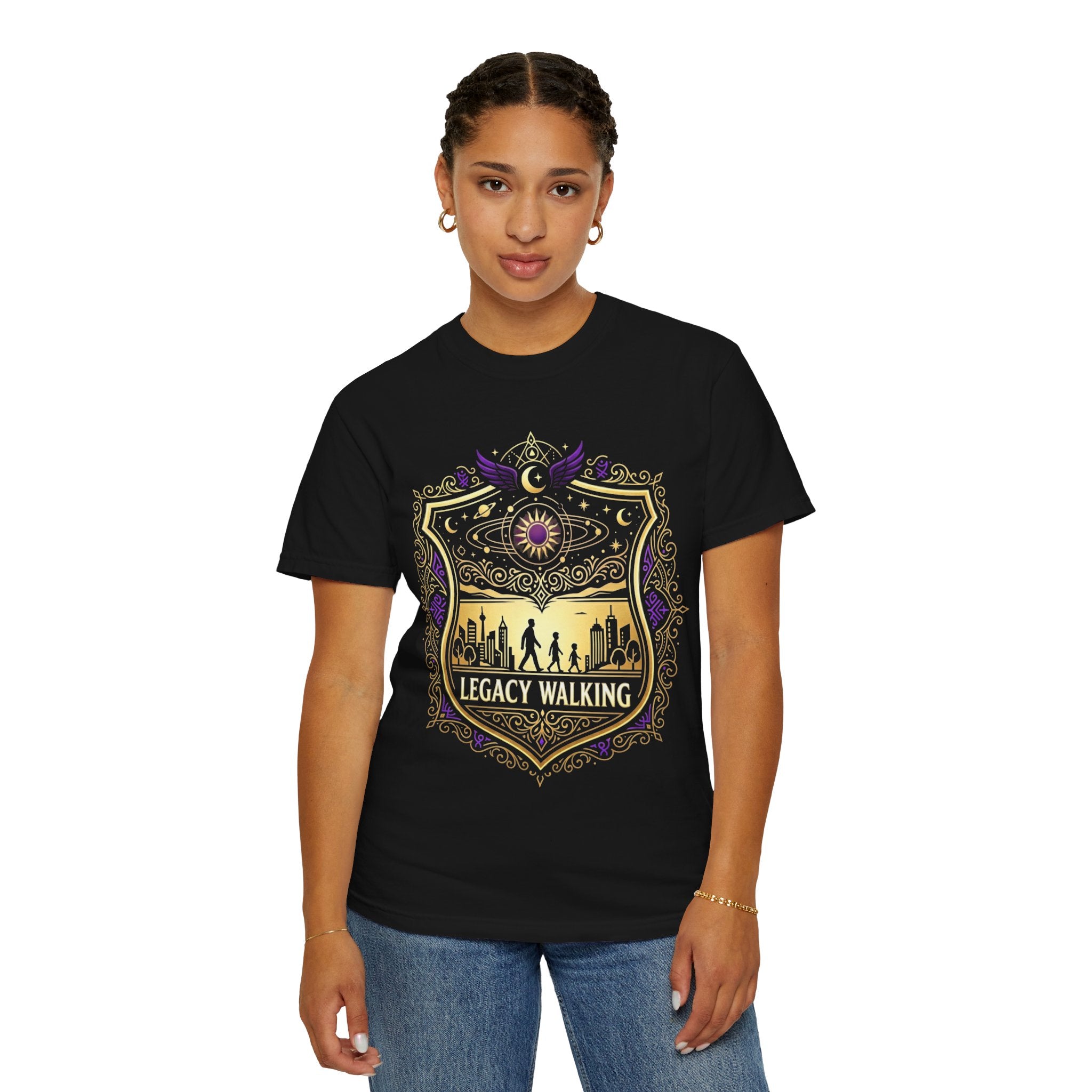 PRB Sci-Fi Adventure Graphic Tee | Futuristic Forest Print Unisex T-Shirt by Printify