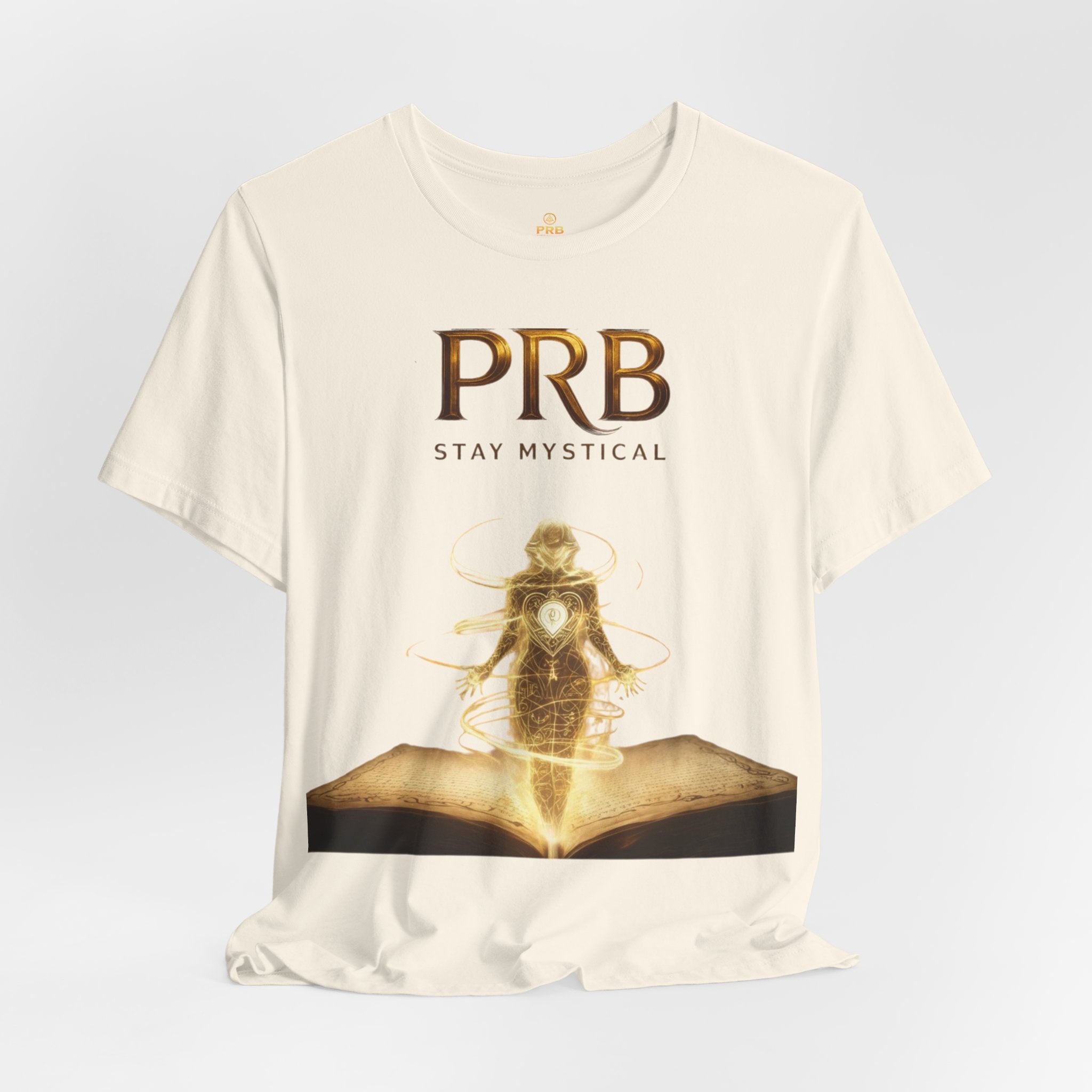 PRB Mystical Graphic Tee – "PRB Stay Mystical" Spiritual Book & Light Design by Power Runs Black