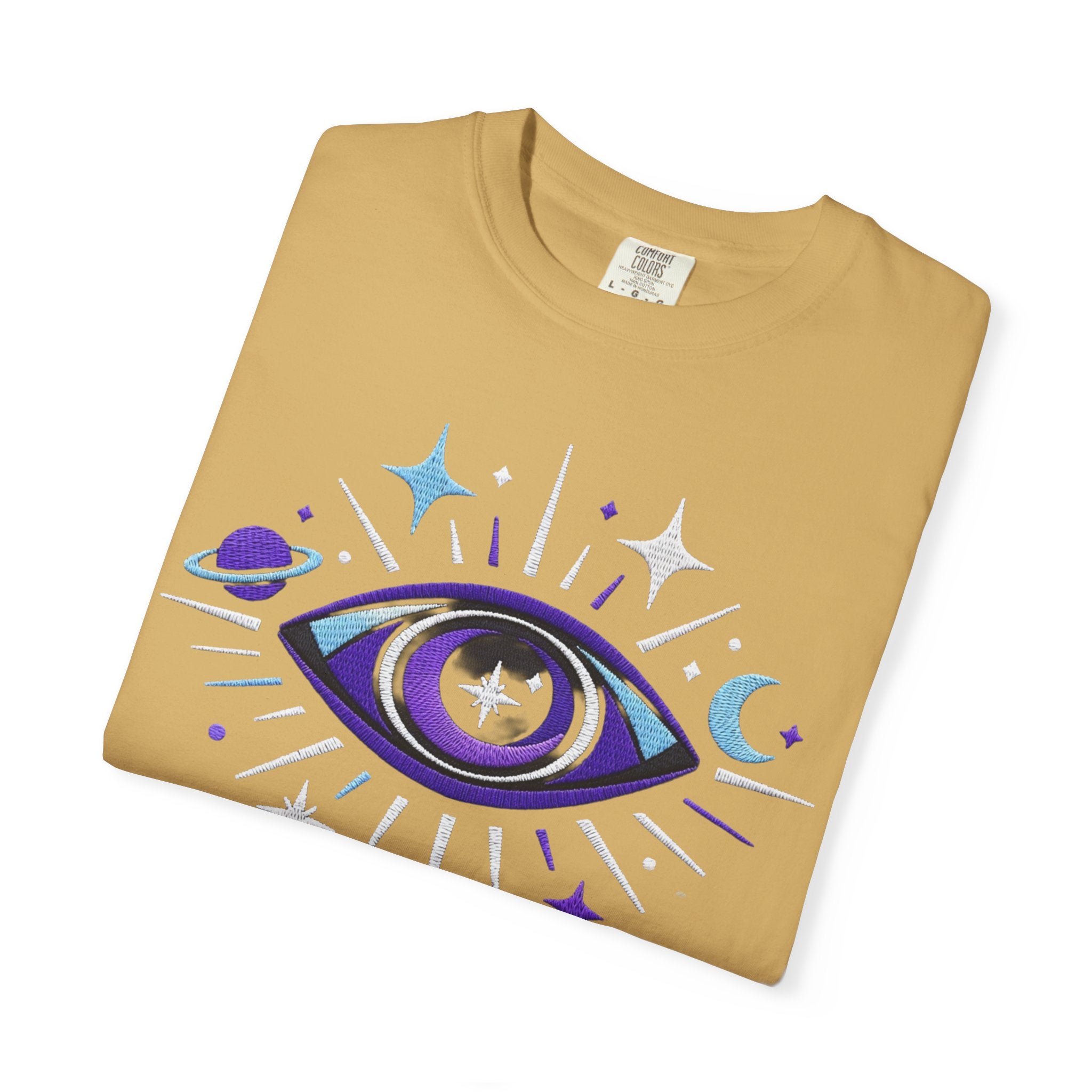 PRB Mystic All-Seeing Eye T-shirt | Cosmic Moon and Stars by Power Runs Black