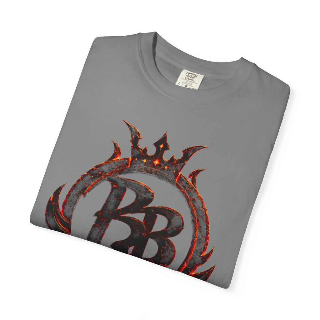 Power Runs Back PRB Flame Logo T-shirt | Fiery Emblem Tee, Grunge Rock Chic by Printify